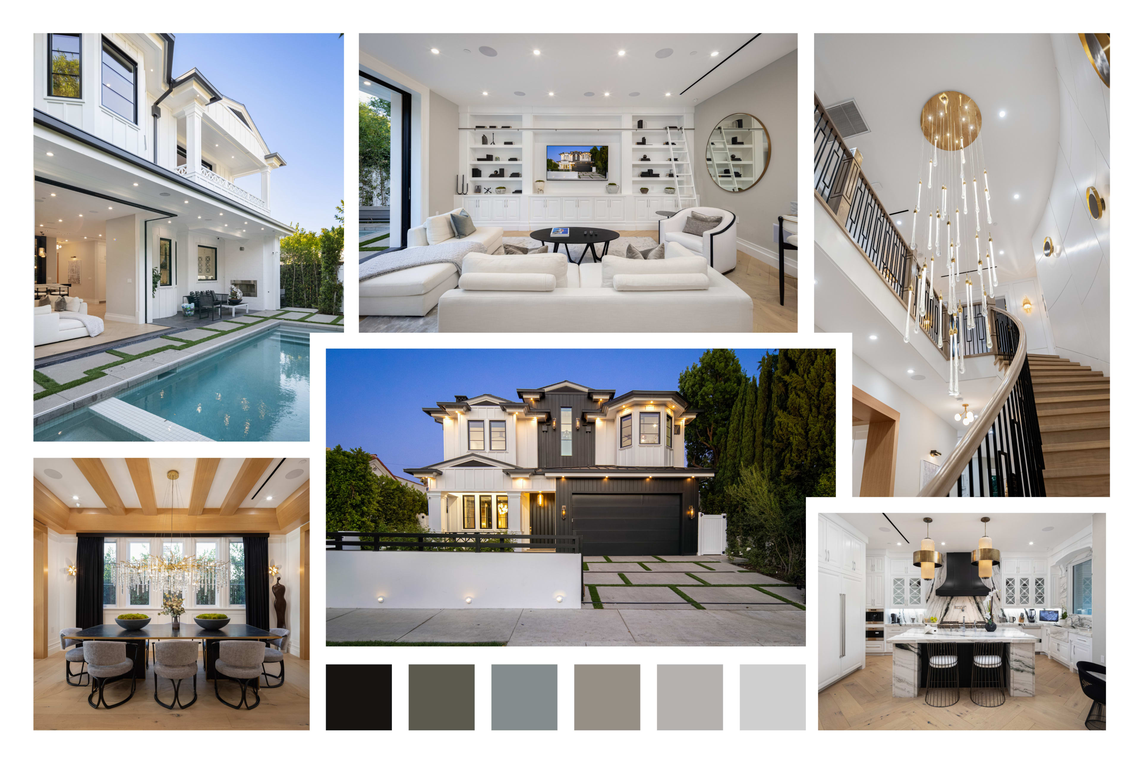 GARDNER GLAM NOIR ESTATE/ POOL/ GOLD/ DRAMA Image in Central LA, Los Angeles, CA