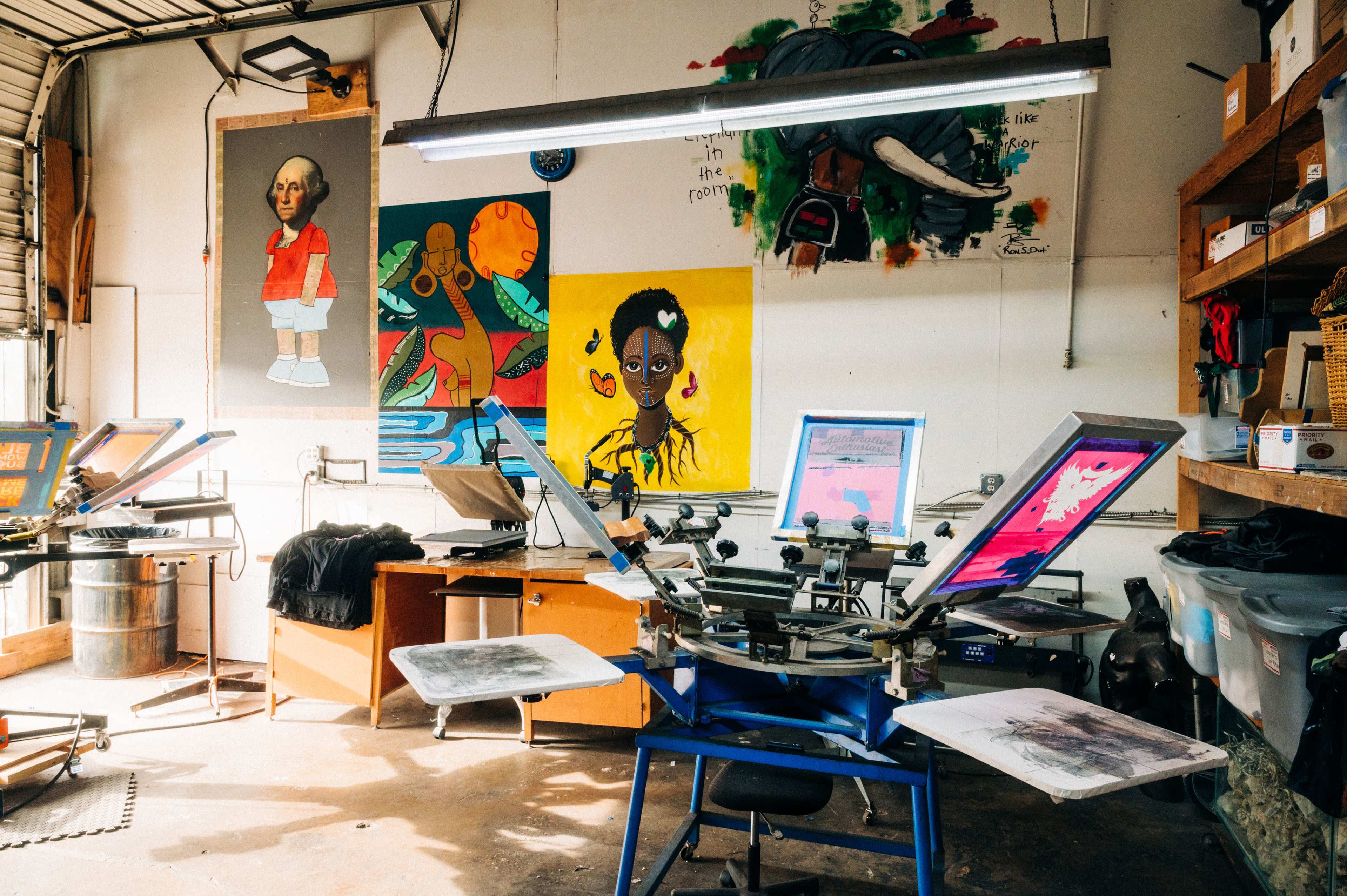 Industrial production studio with upstairs loft Image in Highland Pines, tampa, FL