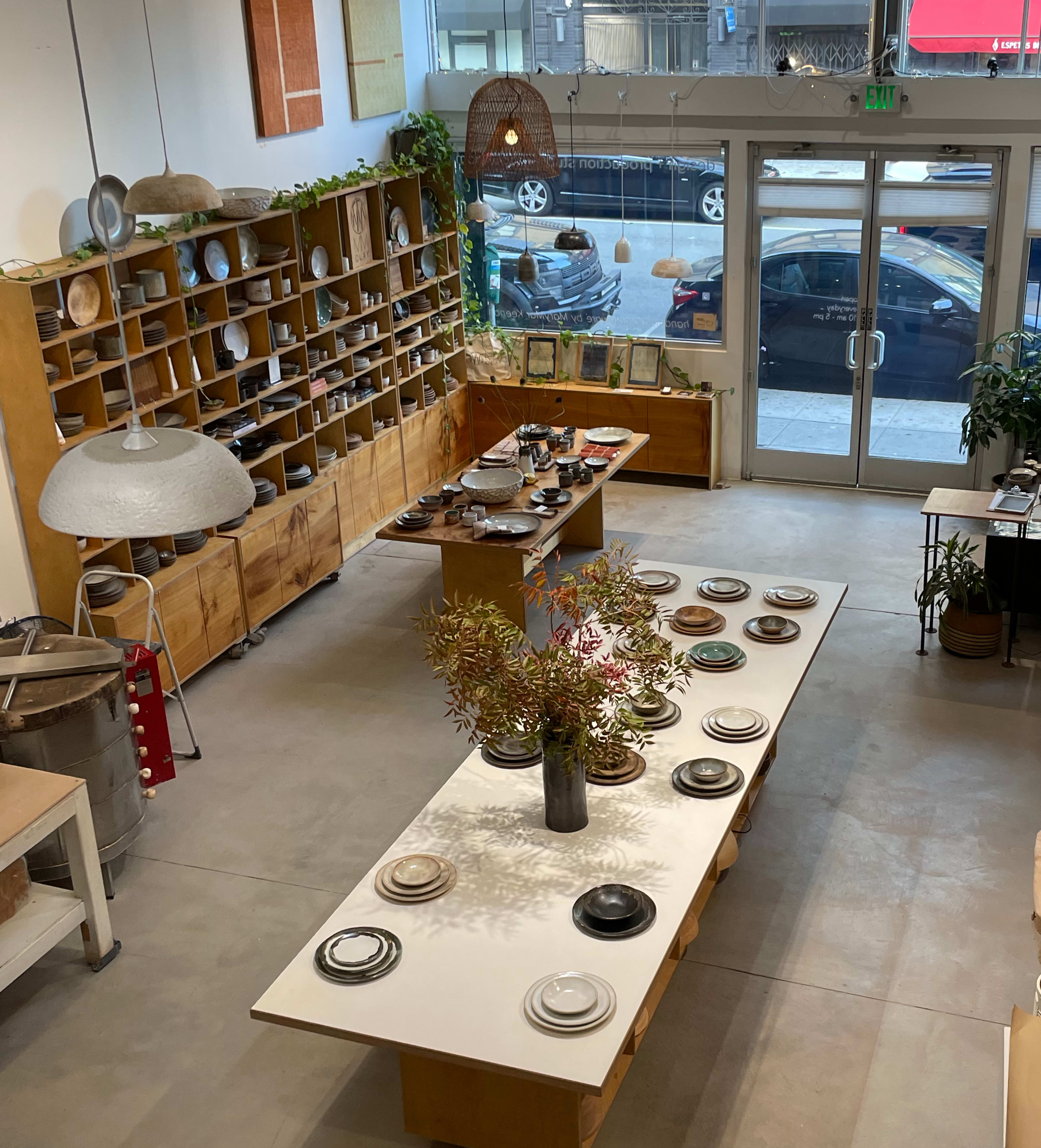 Beautiful Hayes Valley Production Pottery Studio & Showroom - open-air back patio, well lit interior / skylights , exposed beam ceilings Image in Hayes Valley, San Francisco, CA