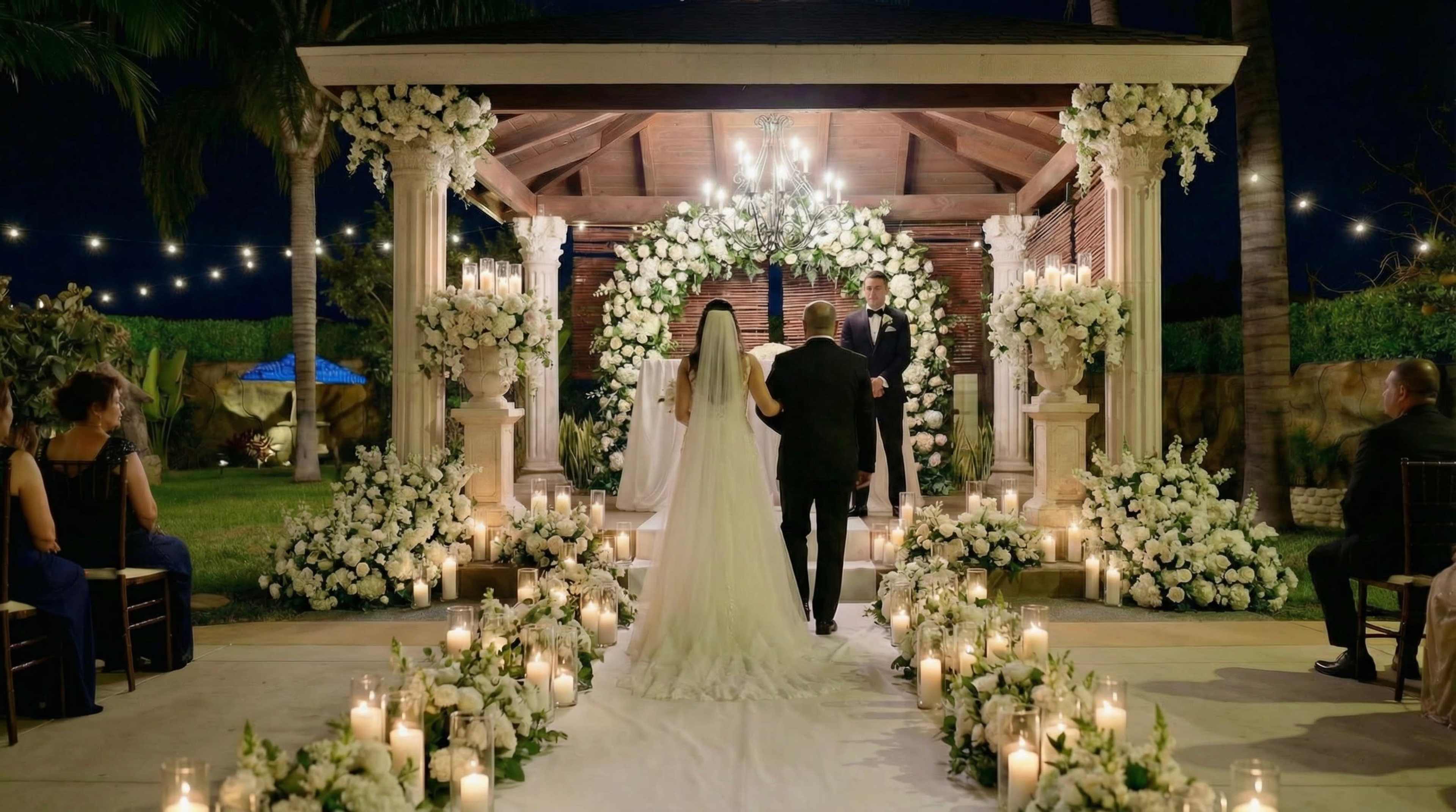 Backyard Venue Overlooking Mansion Image in South Montebello, Downey, CA