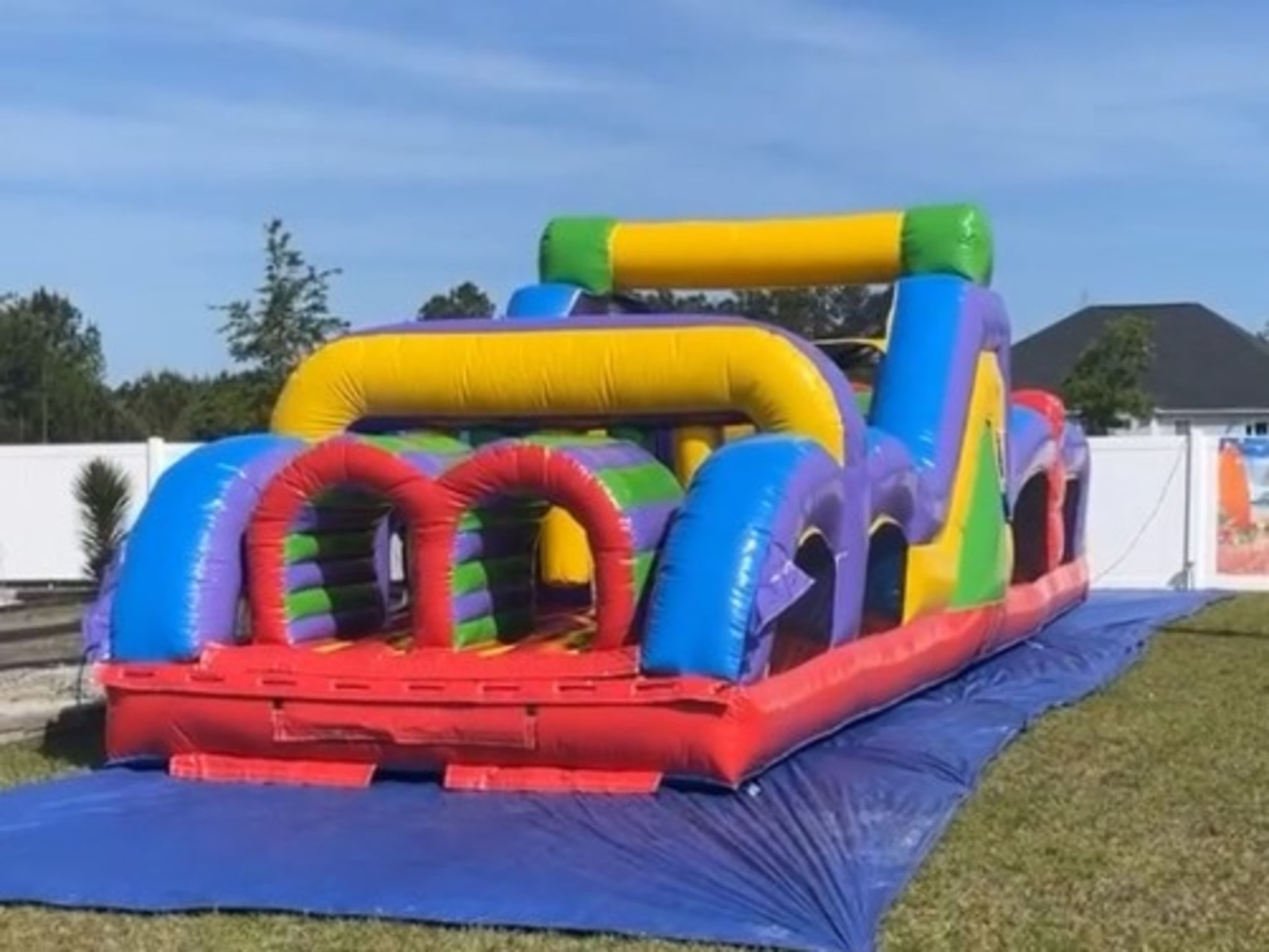 40ft Retro Inflatable Obstacle Course