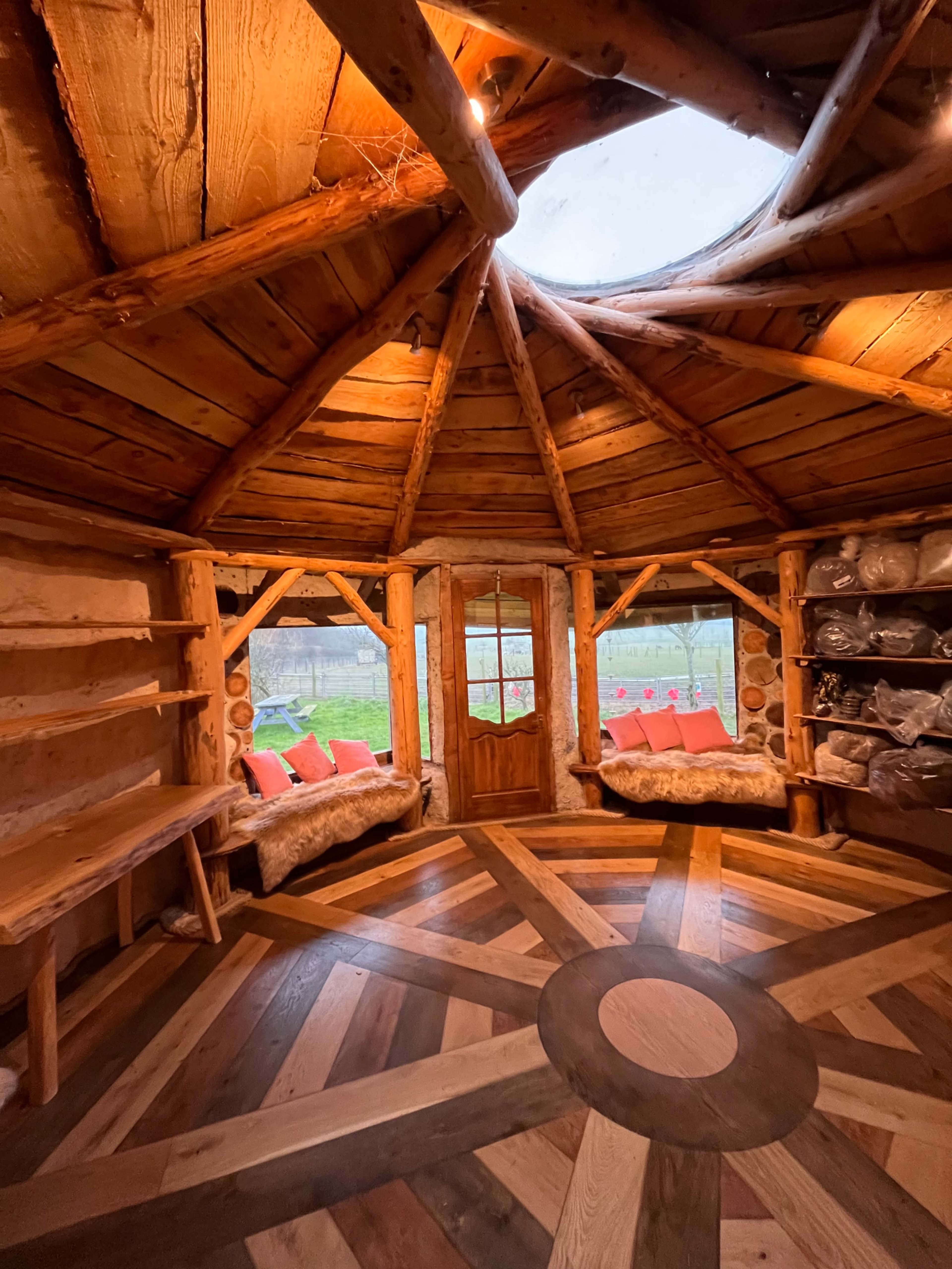 Roundhouse on alpaca farm Image in Tickenham, Tickenham, ENG