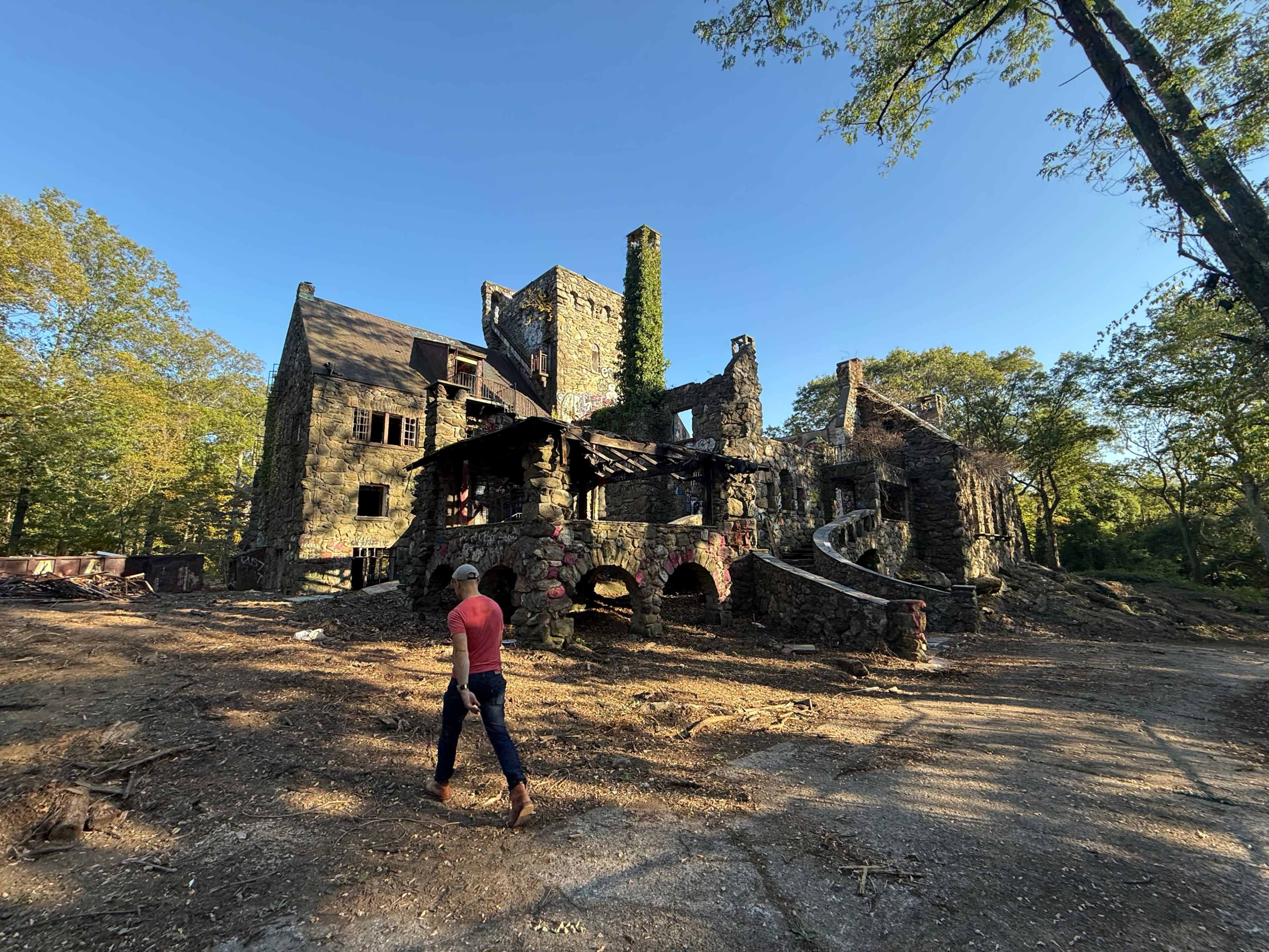 Raw Historic Stone Castle Ruin on 23 Private Acres Image in New Castle, Ossining, NY