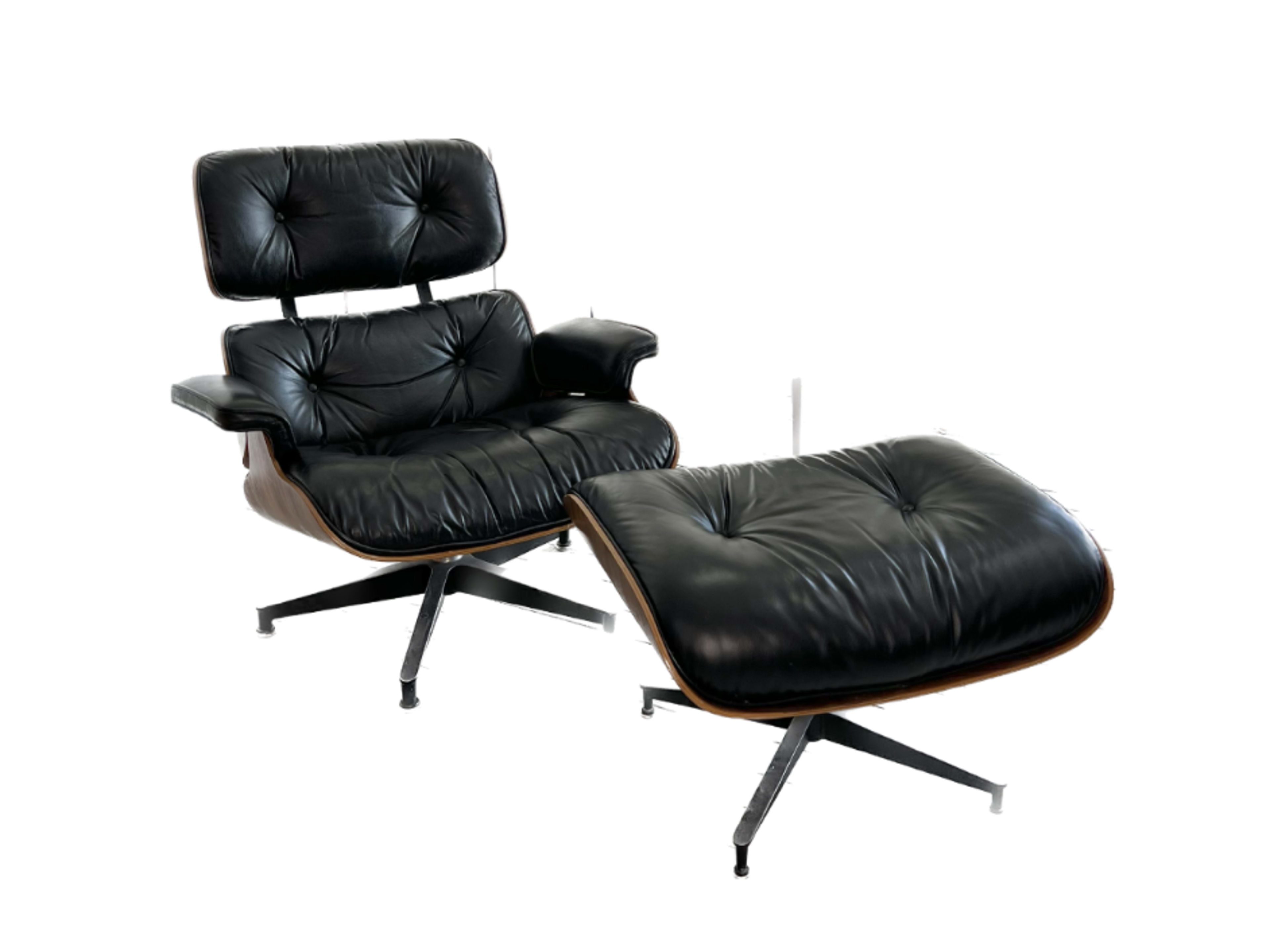 1975 Rosewood Herman Miller lounge chair + Ottoman