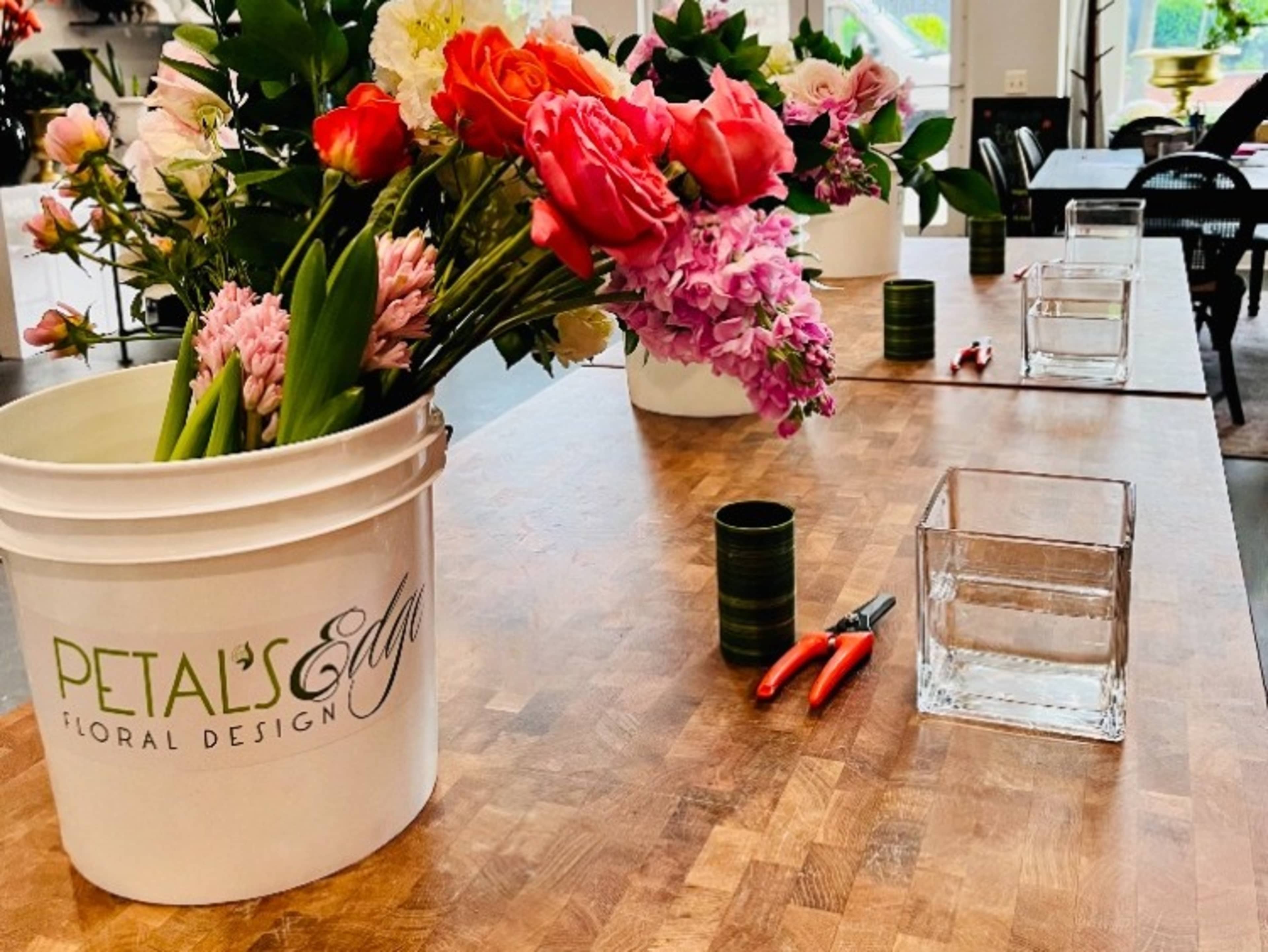 Flower arrangement class