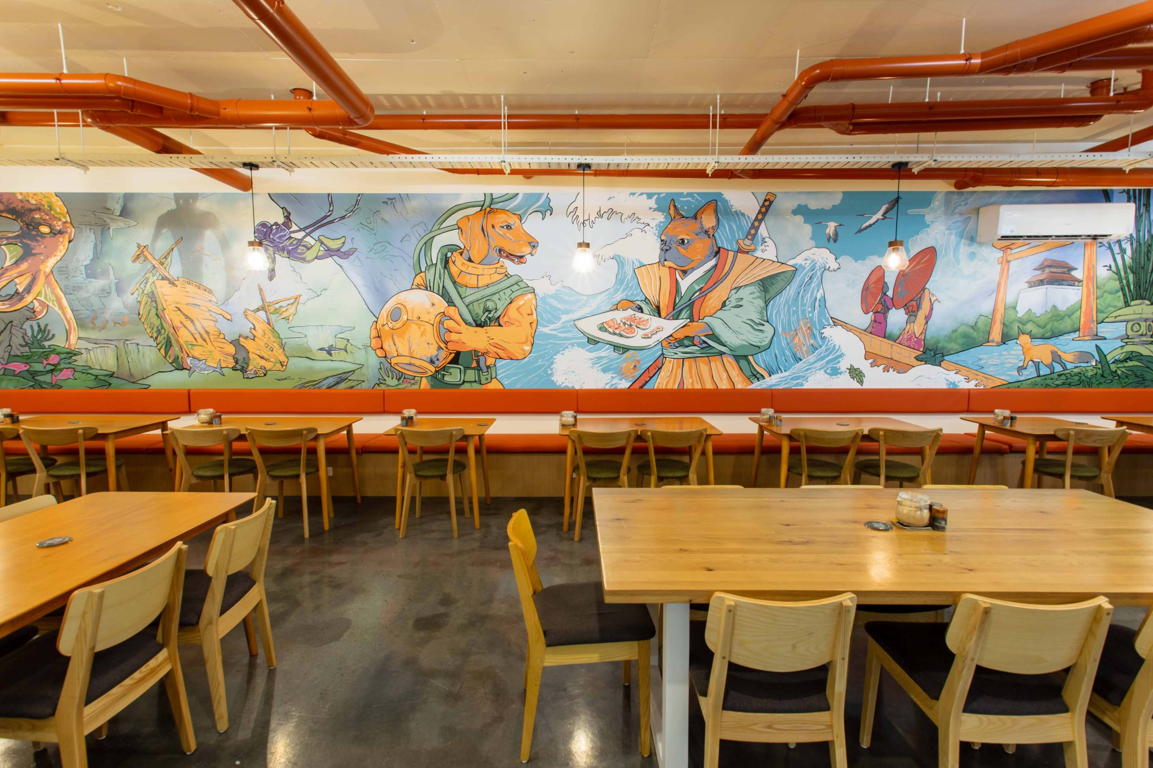 Modern Event space with Mural wall and break out alfresco Image in Stones Corner, Stones Corner, QLD