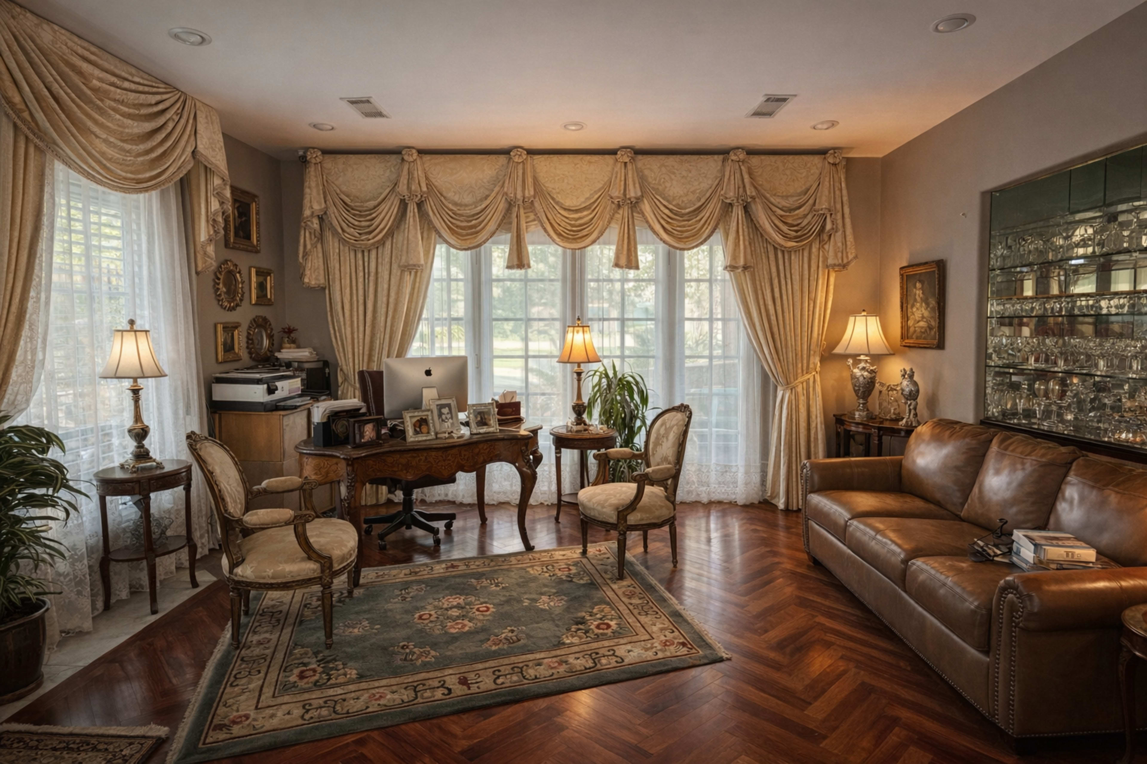 Elegant European-Style Estate Interior with Ornate Classic Décor Image in Chatsworth, Porter Ranch, CA