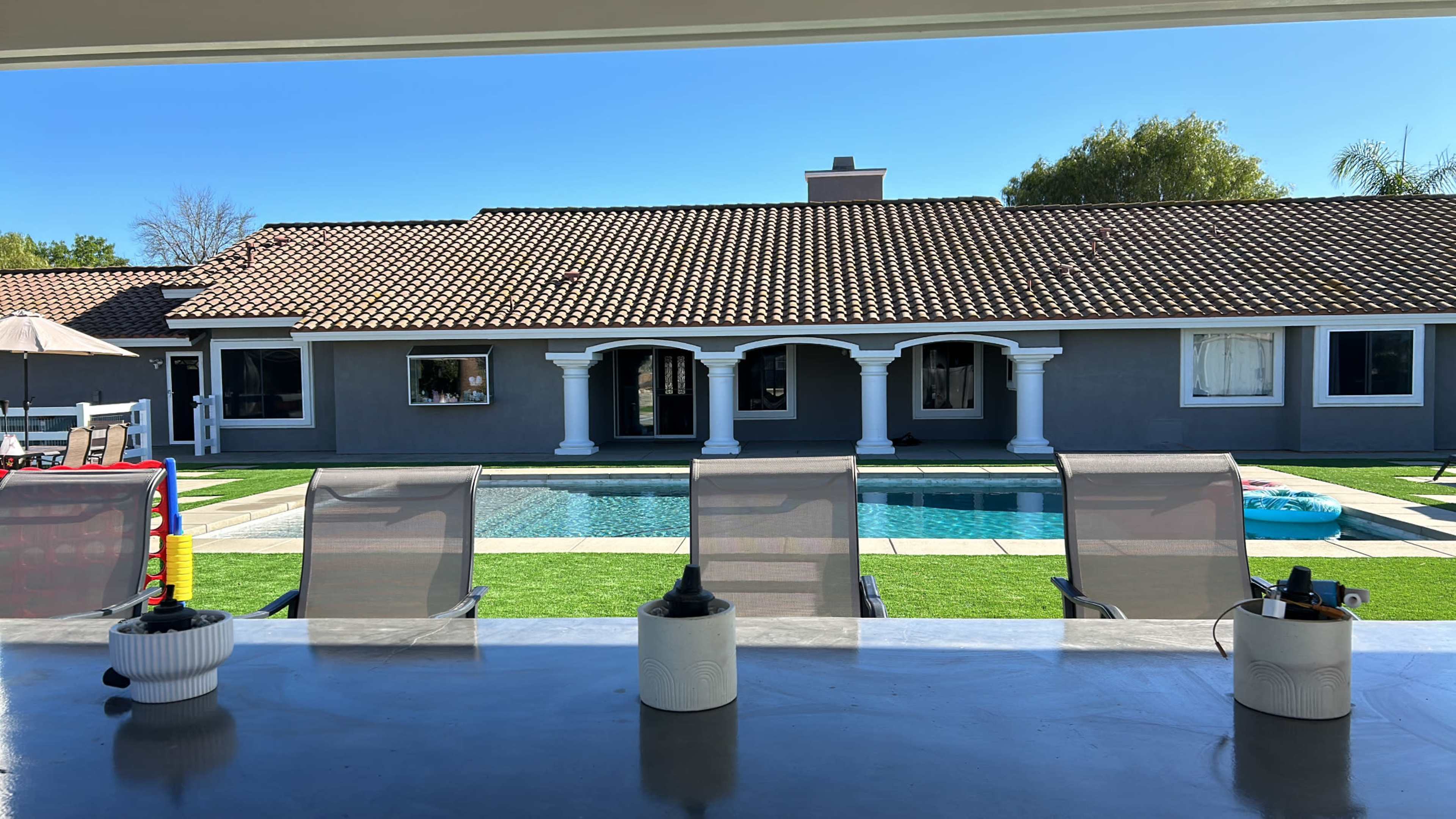 Modern Luxurious Pool with Spacious Backyard Image in Menifee, Menifee, CA