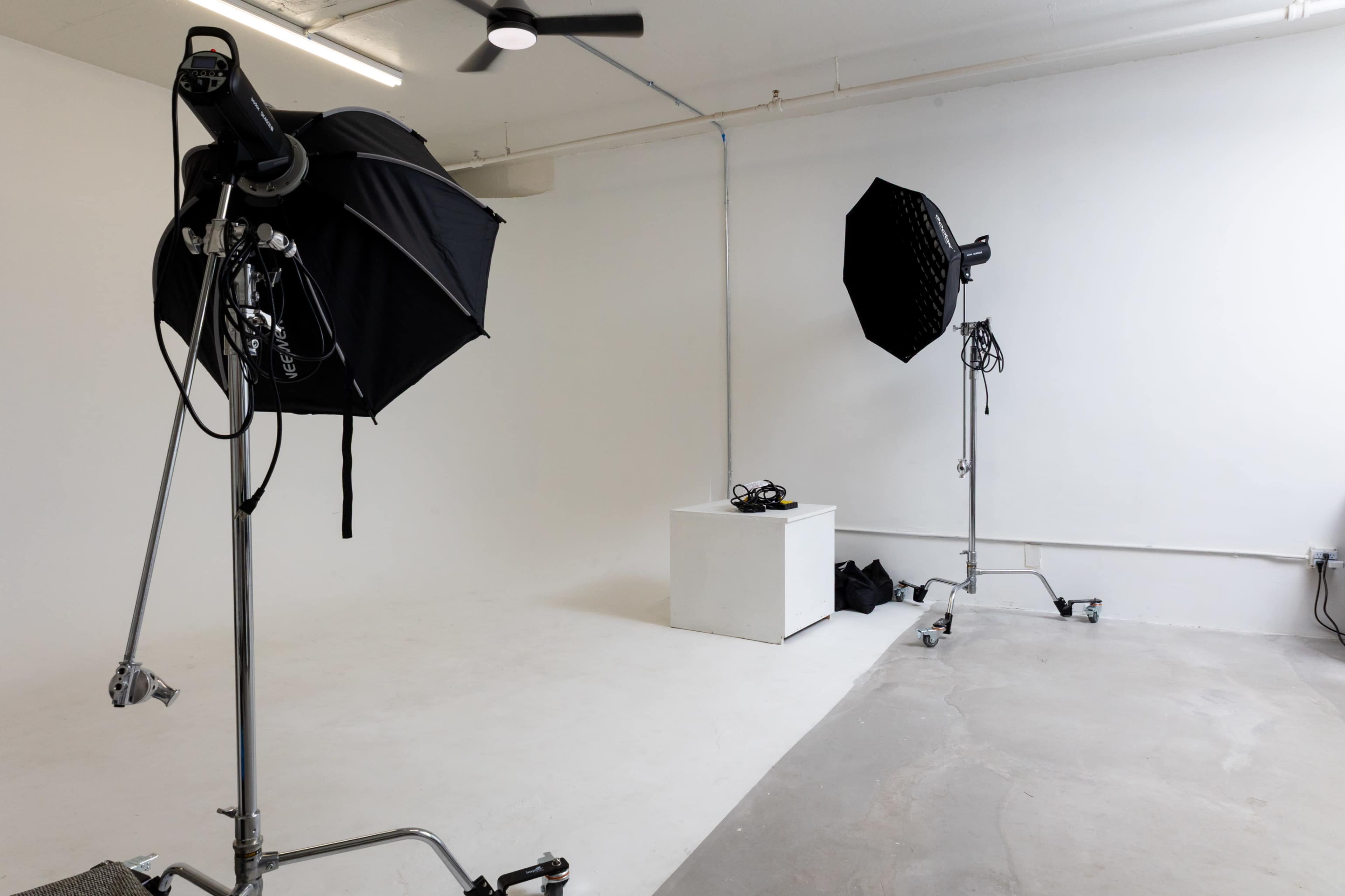 Downtown Brutalist Inspired Cyc Wall Full Setup Image in Downtown Riverside, Riverside, CA