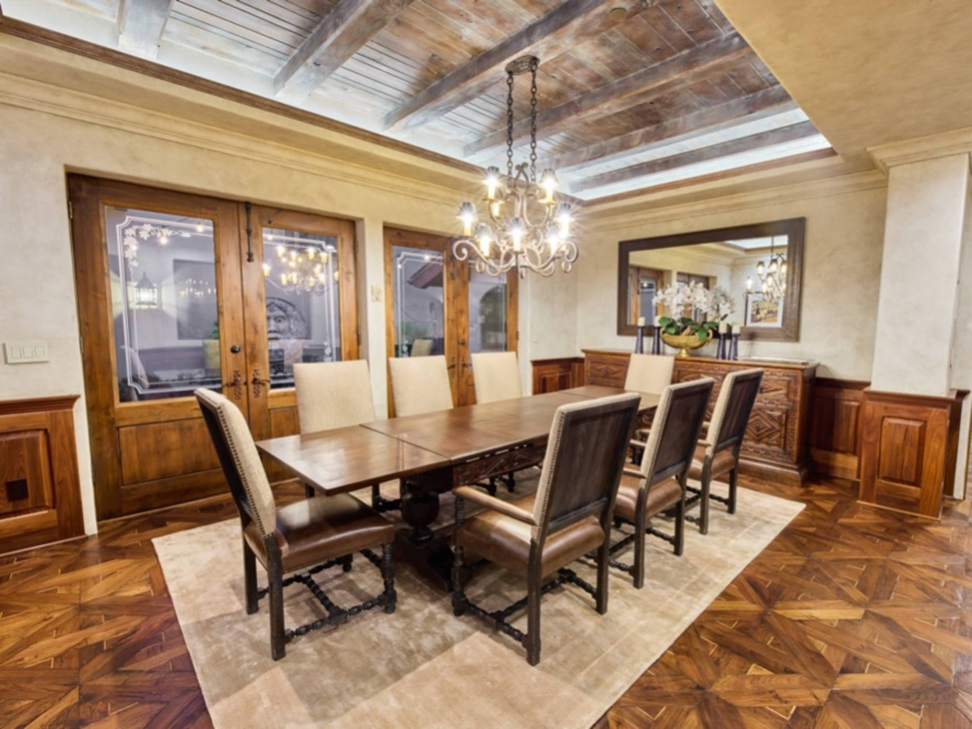 Dining Room With Courtyard