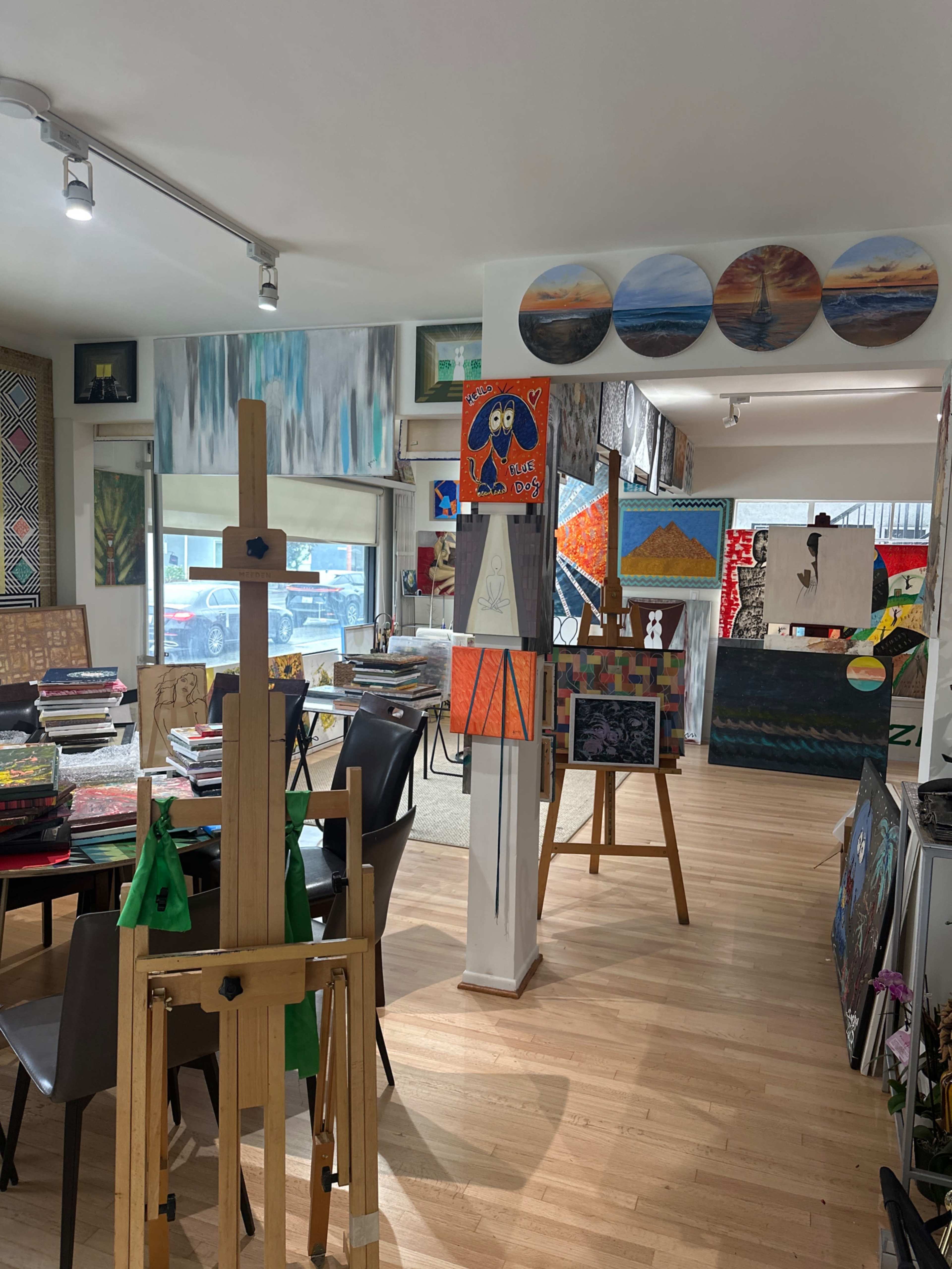 AzziArt Gallery LA, painting studio and events space. Image in West Los Angeles, Los Angeles, CA