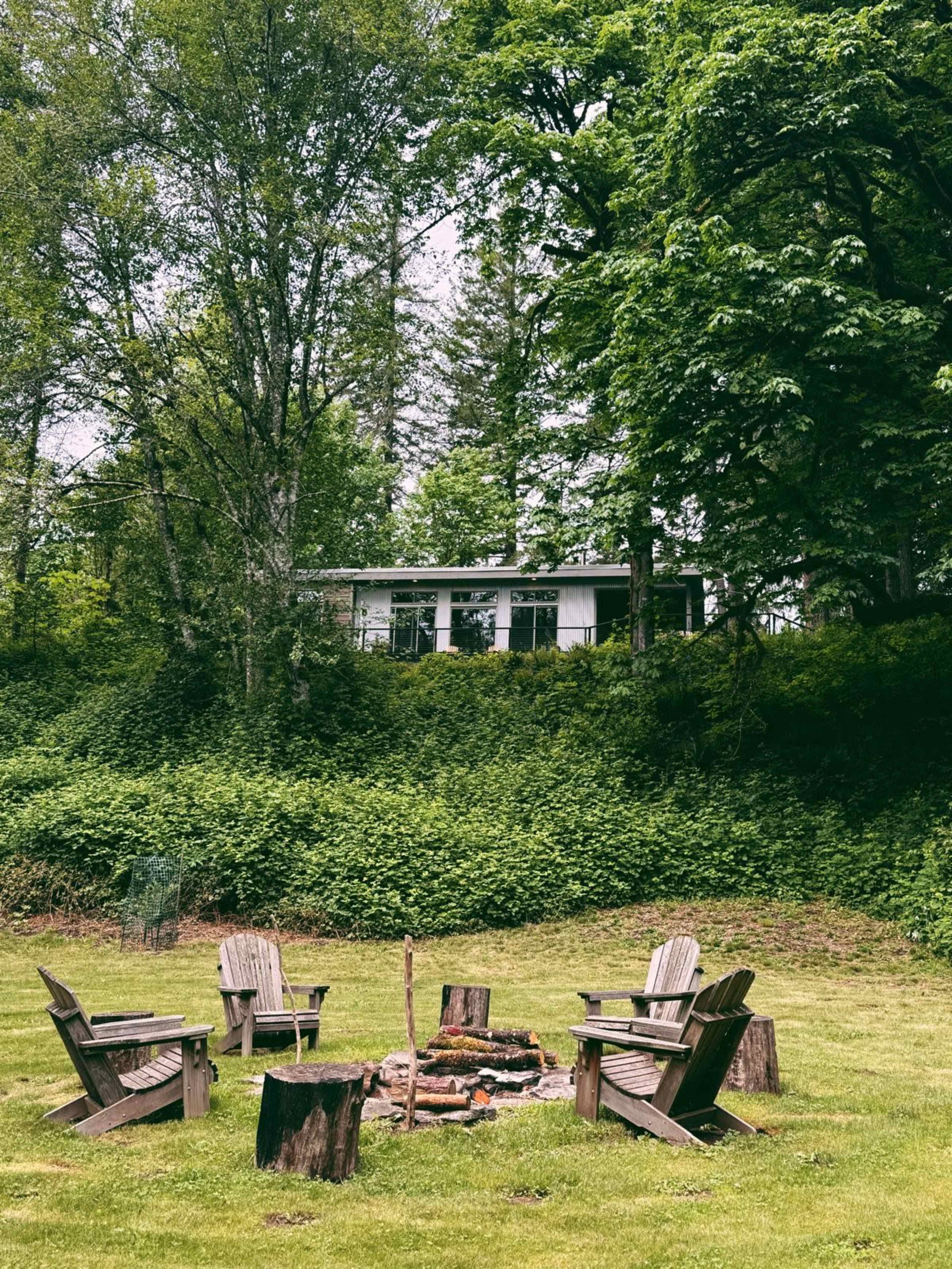 A light-filled River House with private river access and a spacious lawn area. Image in , Washougal, WA