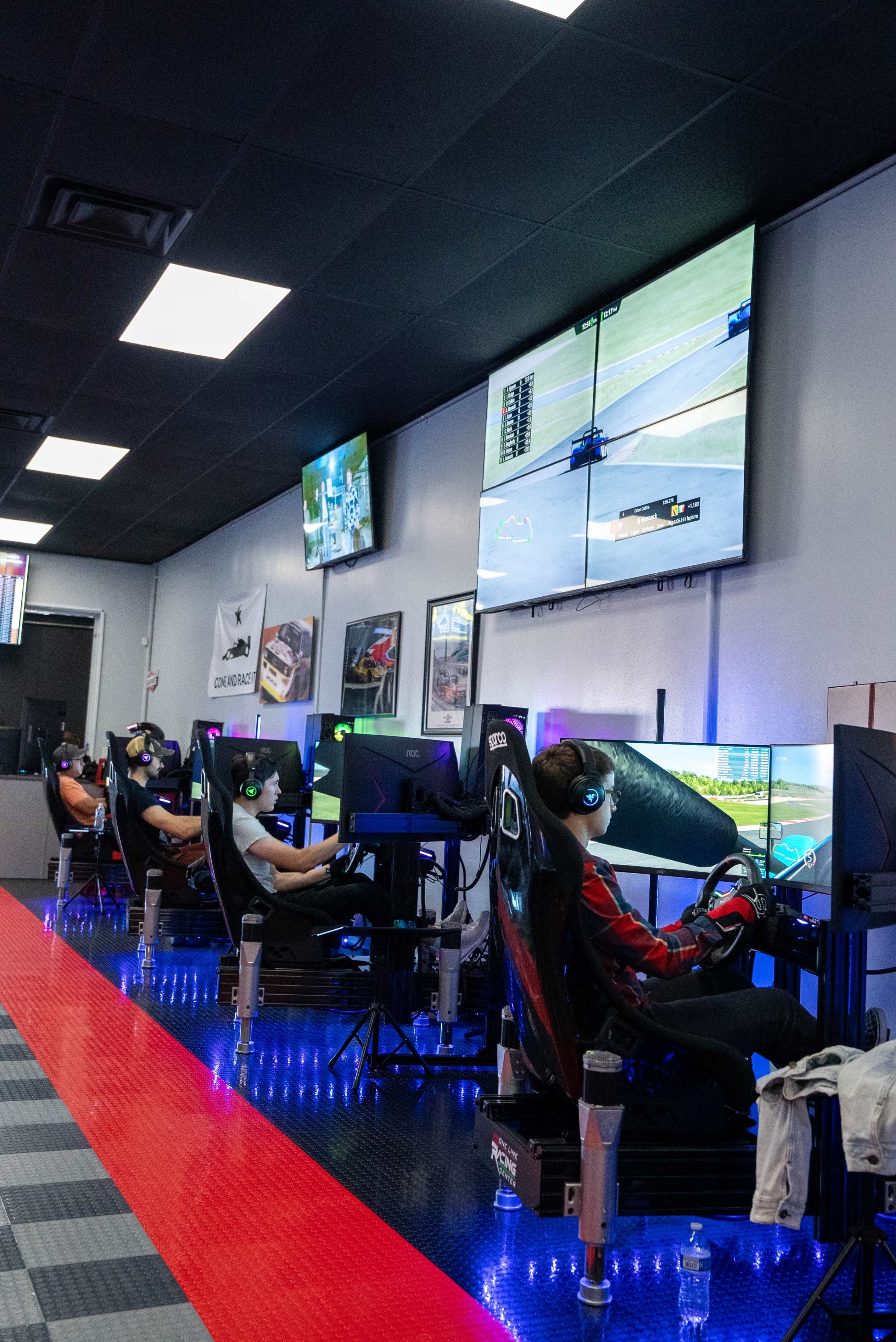 Racing Fanatics dream space - Austins sim racing center Image in Five Oaks Park North, austin, TX