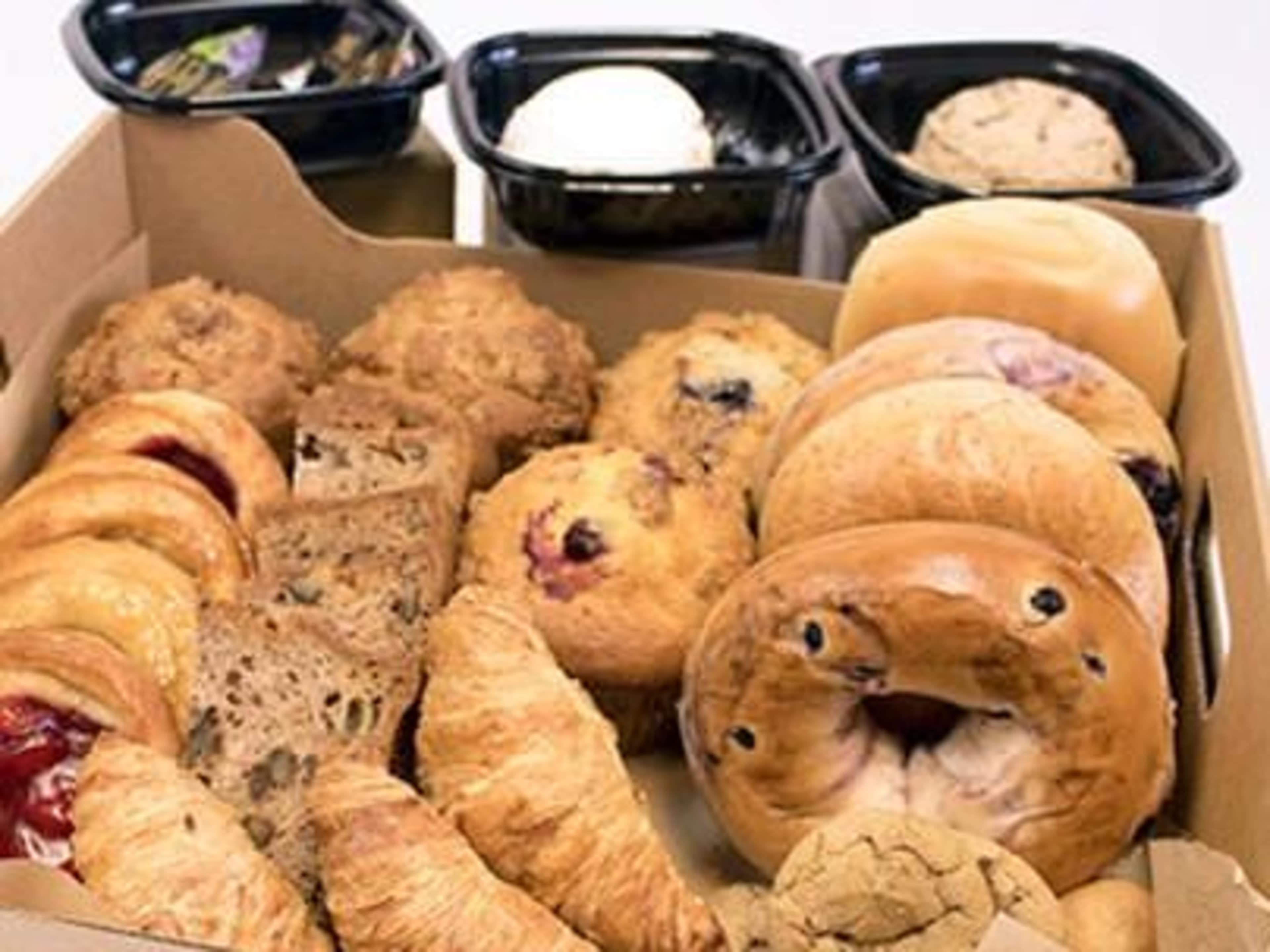 Breakfast- bagels/pastries and coffee