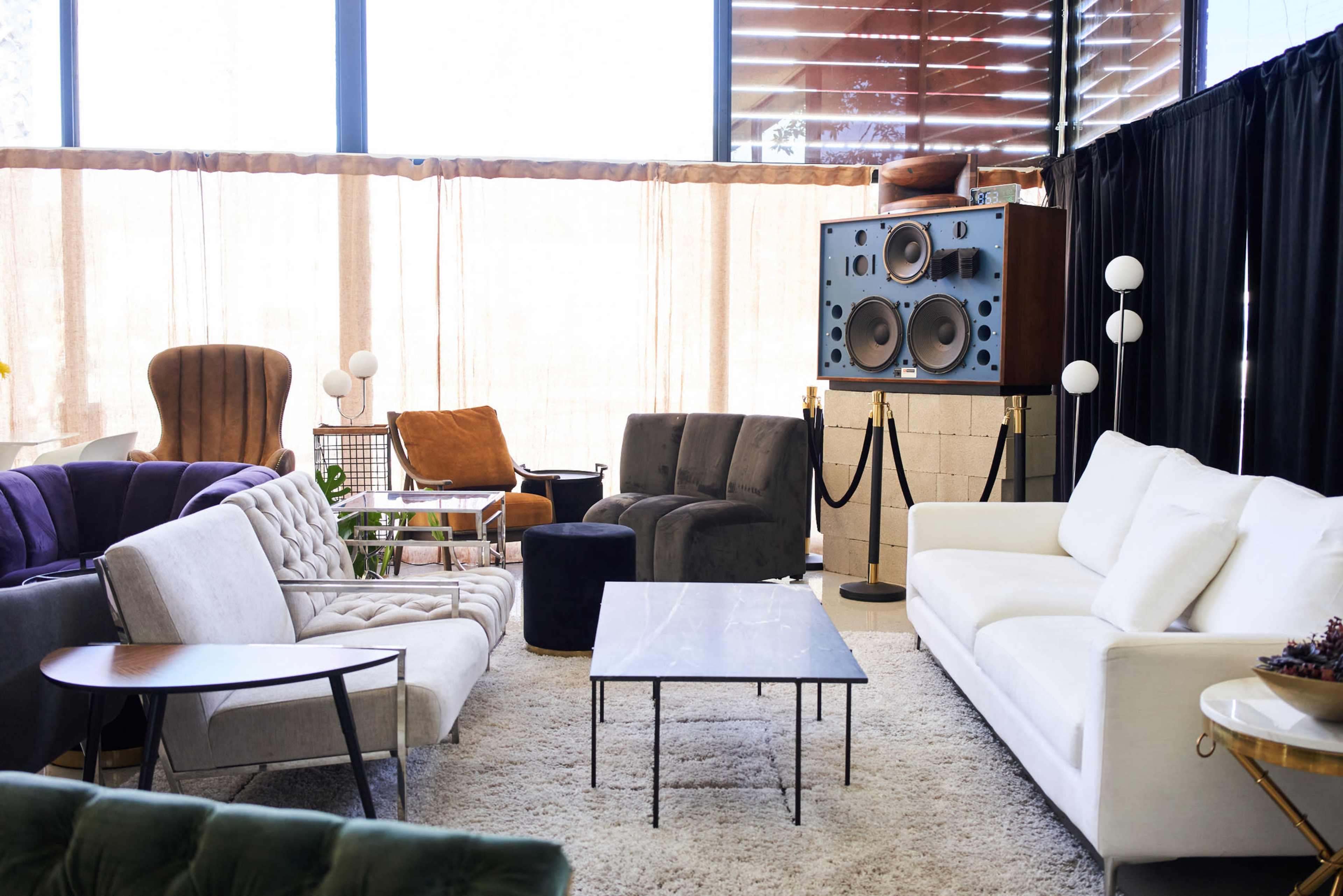 Listening Bar and Restaurant with midcentury Living room area, 360 DJ booth and Hifi system, 2 blocks away from Ocean Image in Townsite, Oceanside, AS