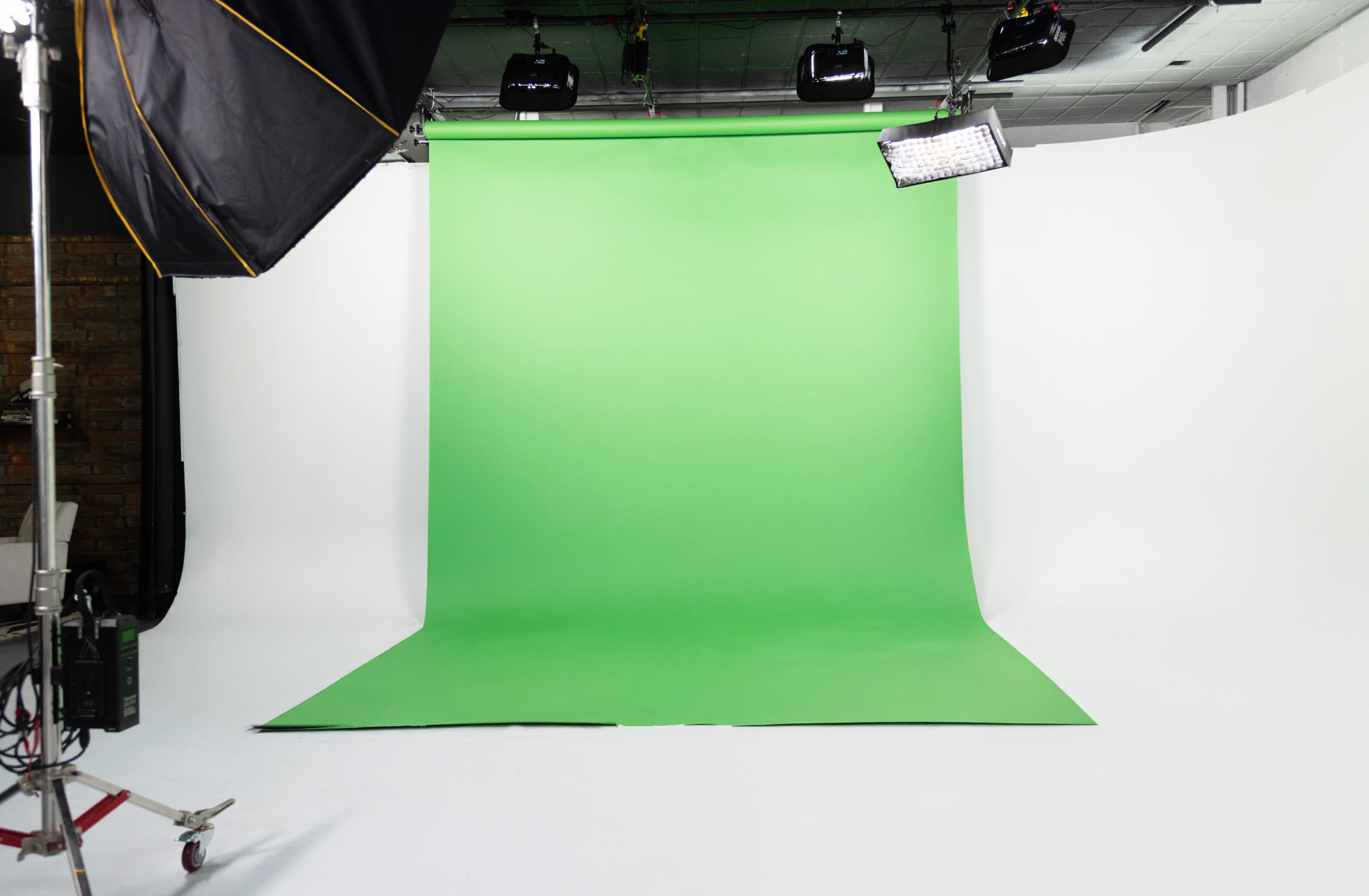 Fully Equipped Denver Studio with Cyc Wall, Grid Lighting,  Kitchen & Greenroom — Designed for Interviews and Content Production Image in Five Points, Denver, CO