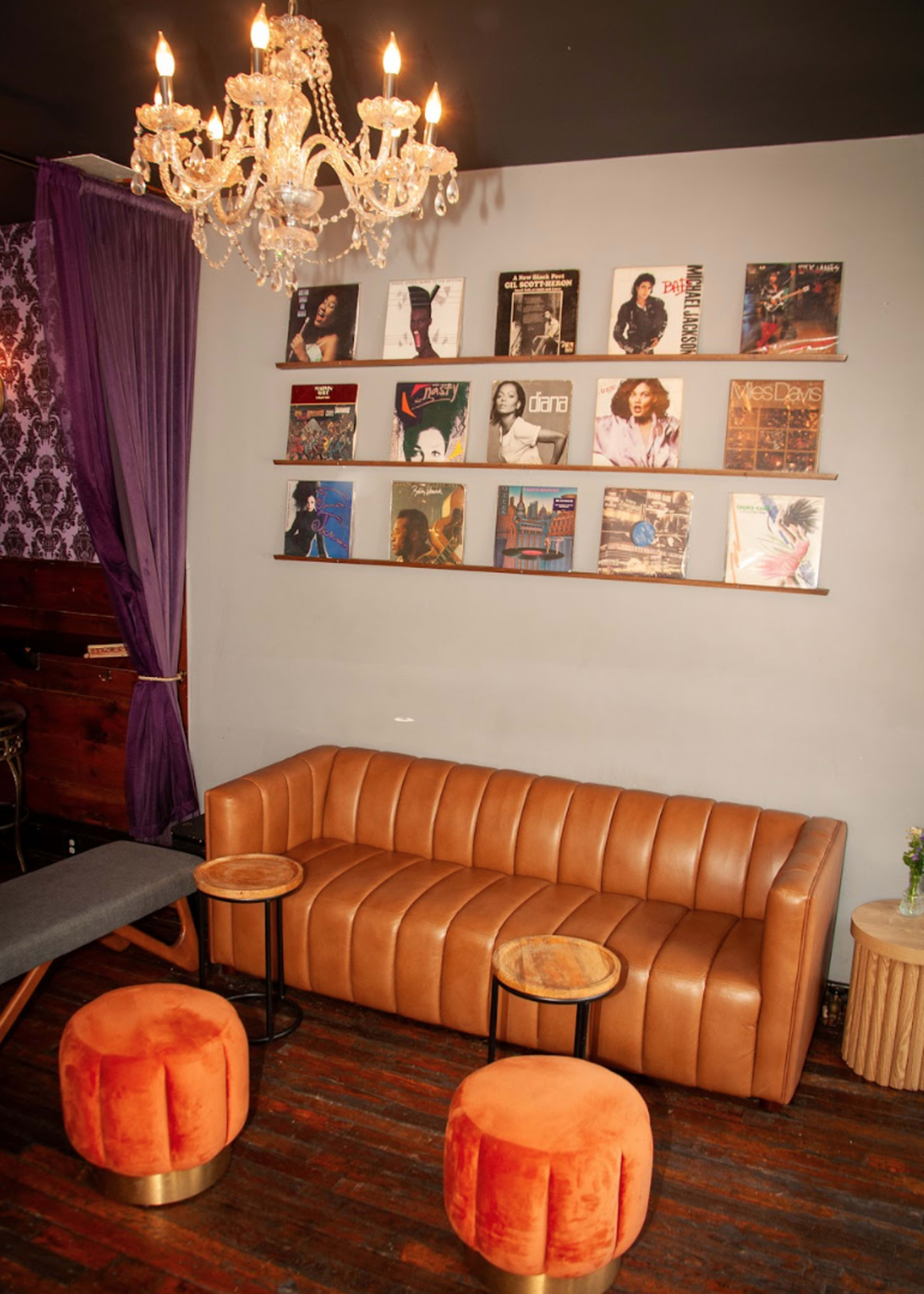 A Crown Heights gem, velvet wallpaper, chandeliers, natural light. Covered backyard patio. Image in Crown Heights, Brooklyn, NY