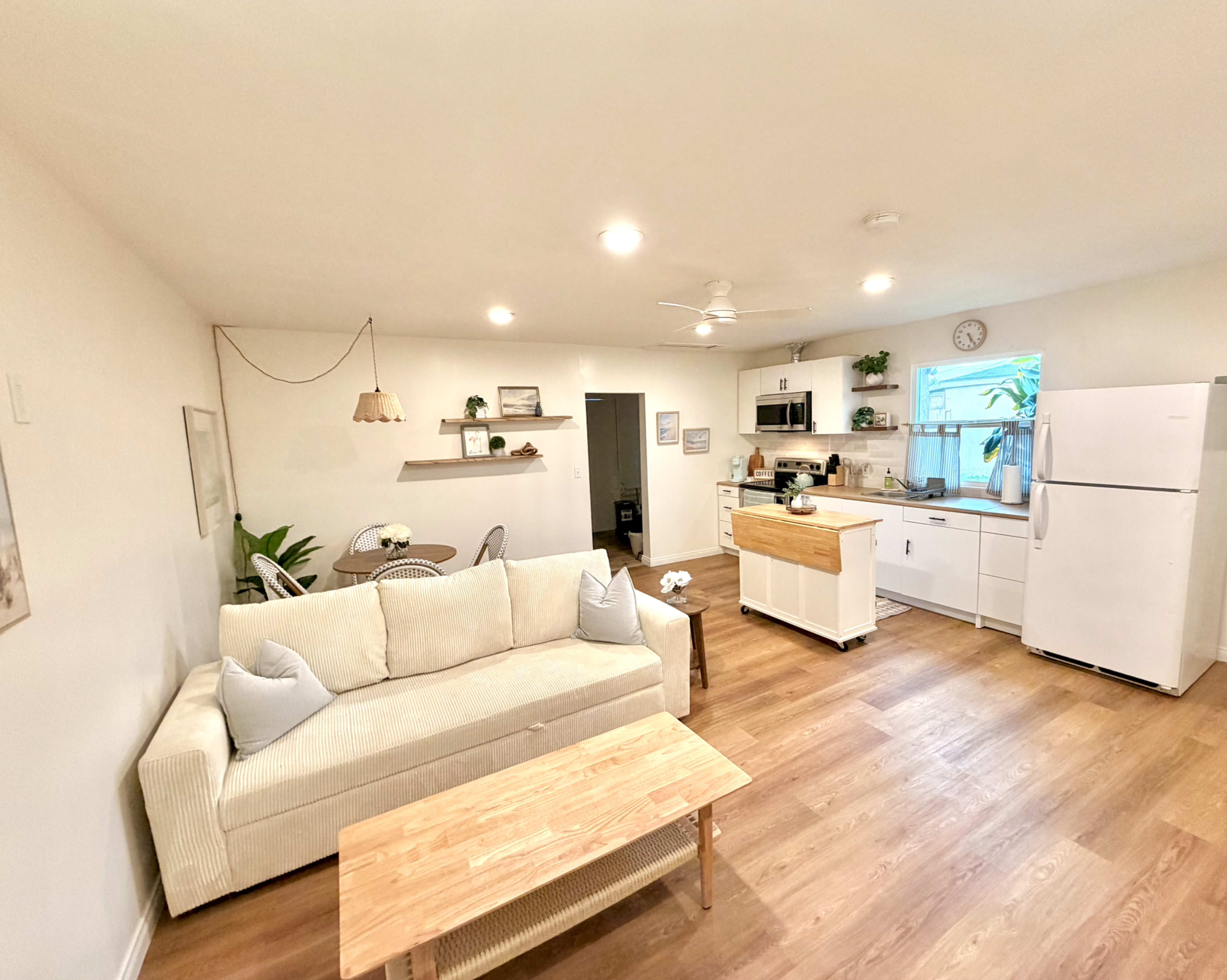 Light filled, coastal and beach themed hideaway perfect for photography. Image in El Camino Village, Gardena, CA