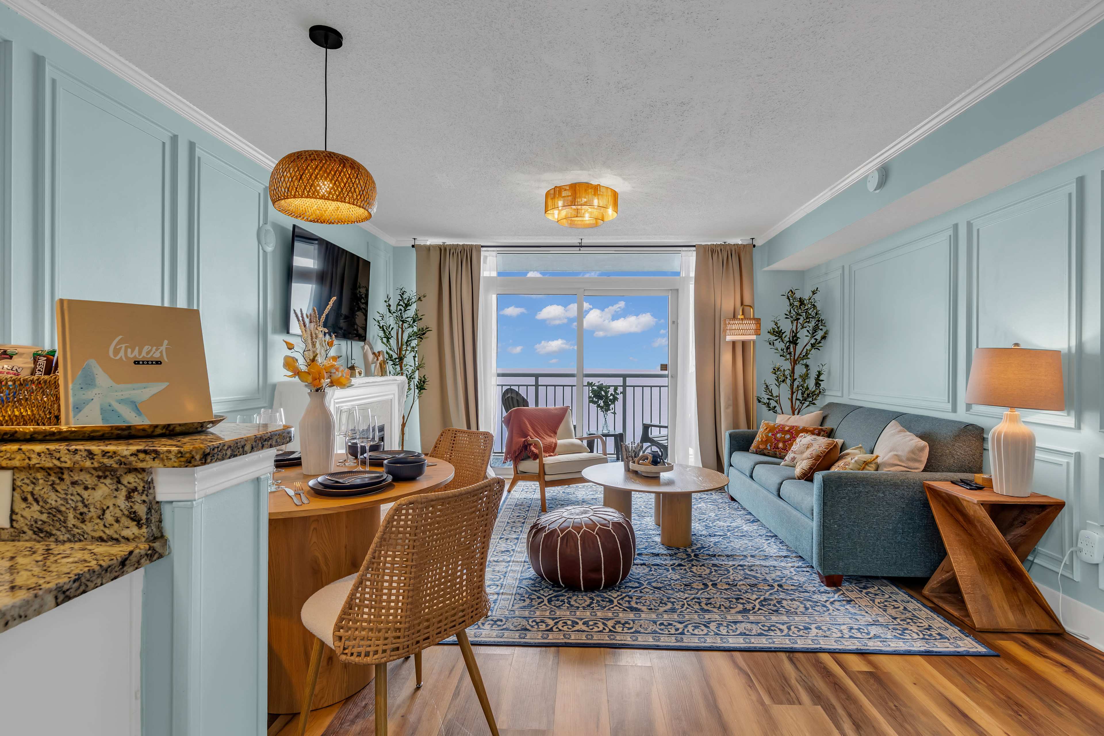 Beachfront Boho Glam Condo with Direct Ocean View Image in Myrtle Beach, Myrtle Beach, SC