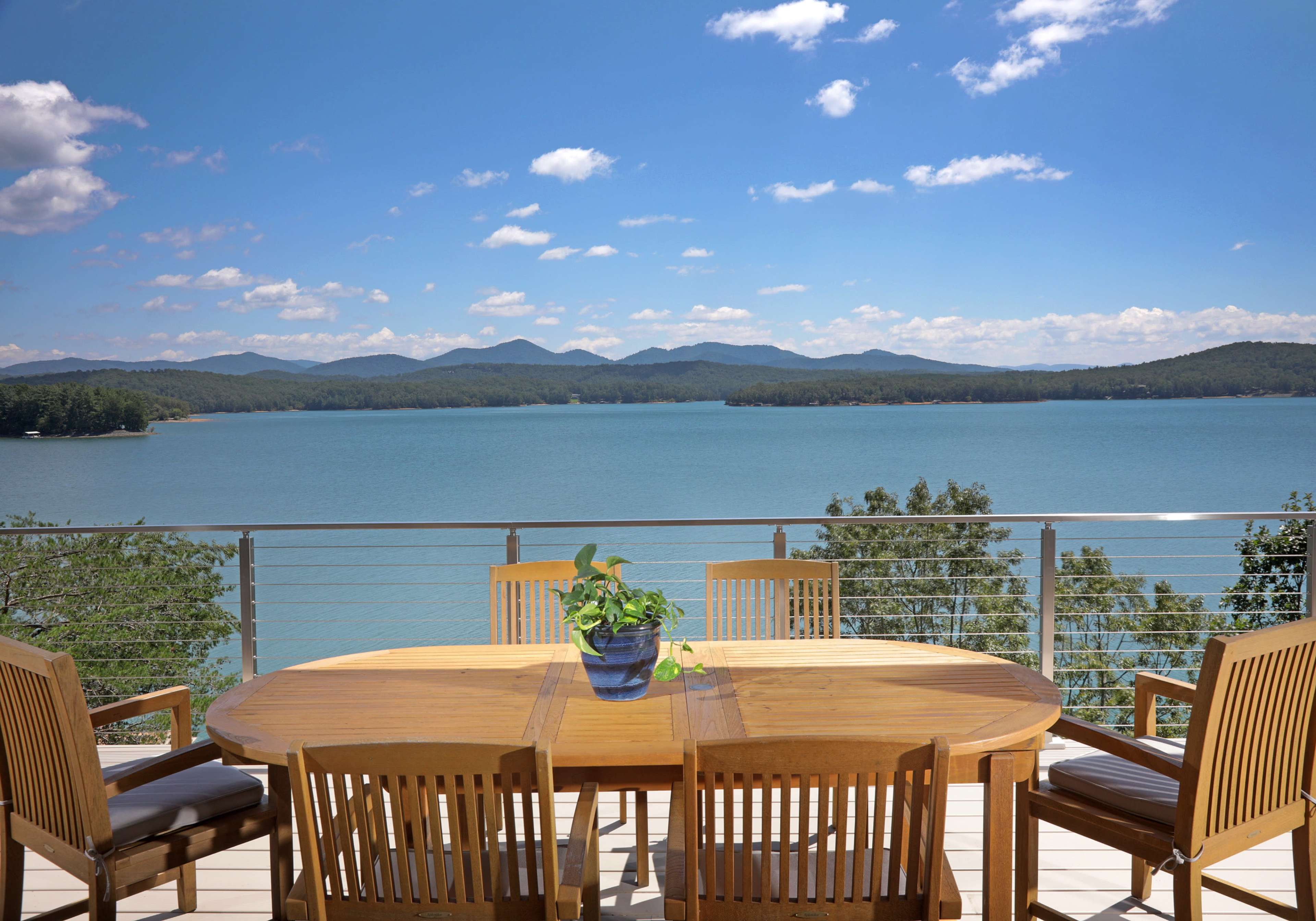 La Bonne Vie, a modern home on Lake Blue Ridge with small vineyard Image in , Morganton, GA