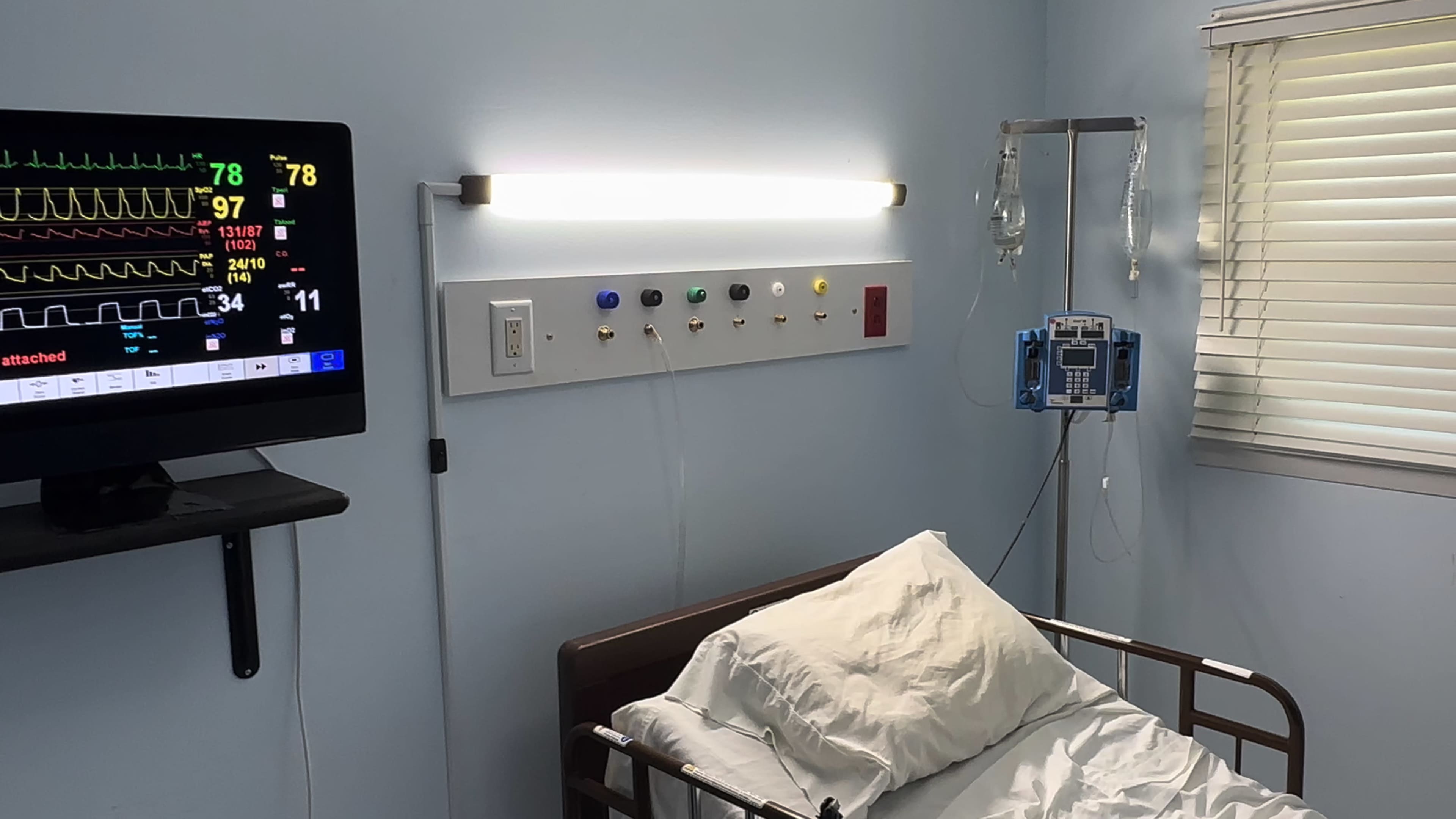 Hospital Room Set for Film between Chicago and Milwaukee Image in Zion Township, Zion, IL