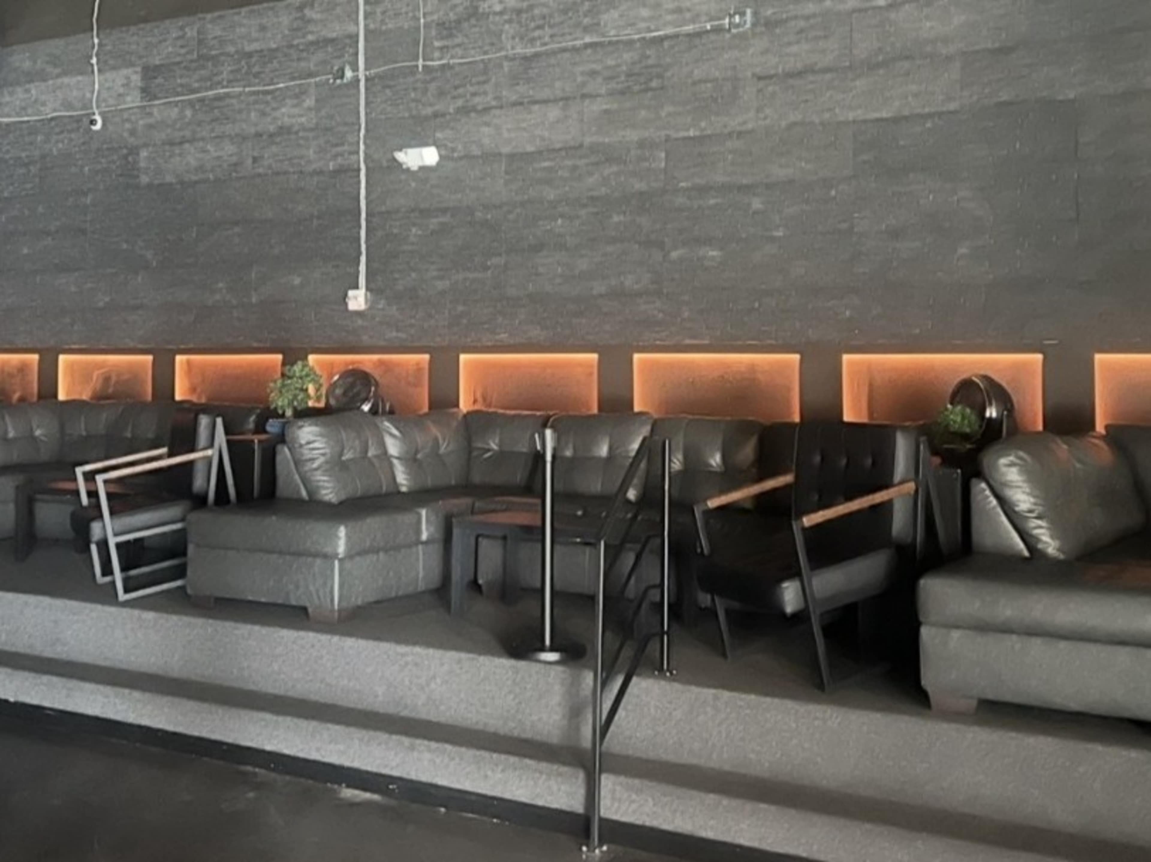 Elevated VIP Leather Sofa Sections