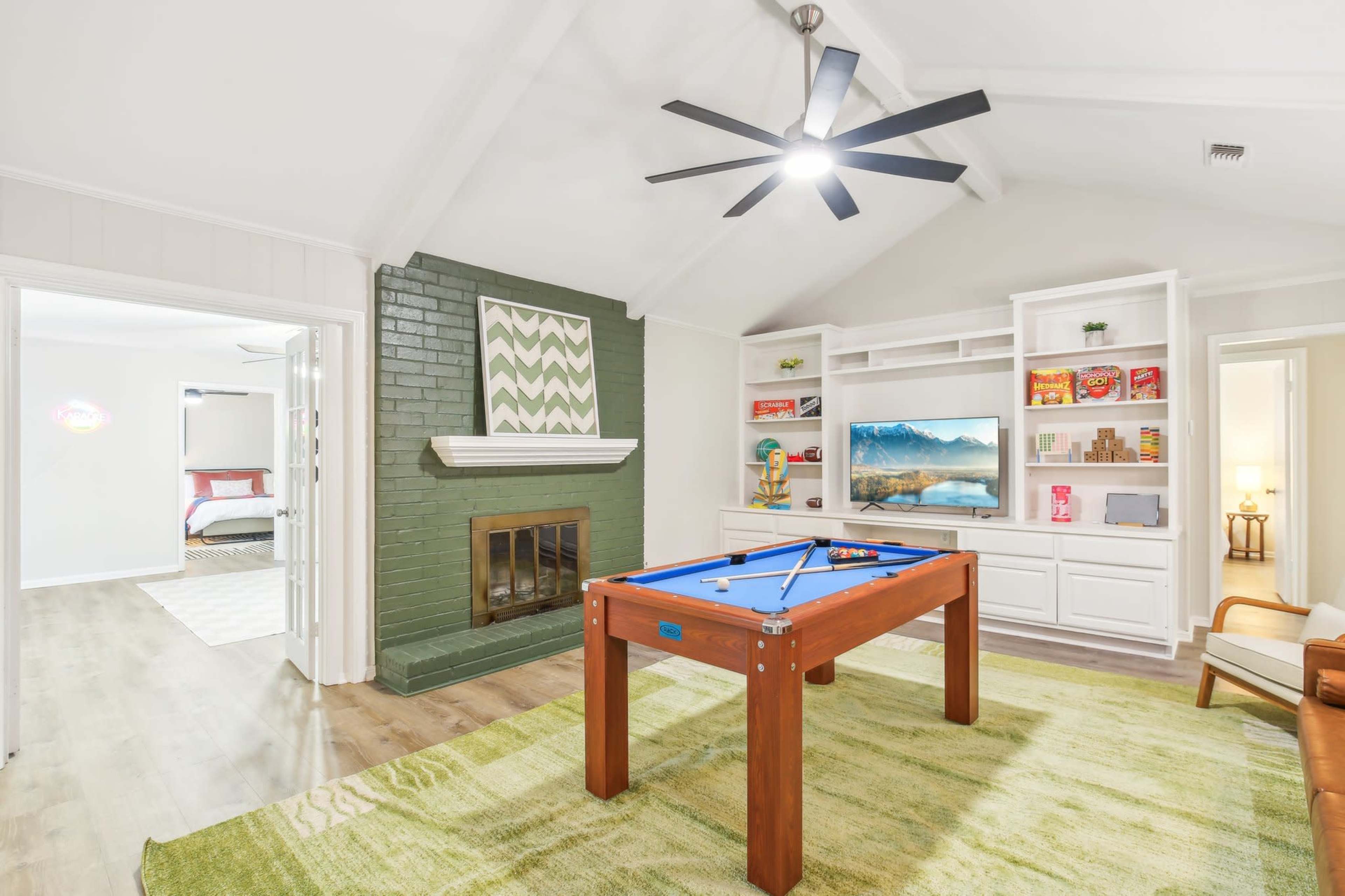 Karaoke House with Firepit in Backyard Image in Bee Creek, College Station, TX