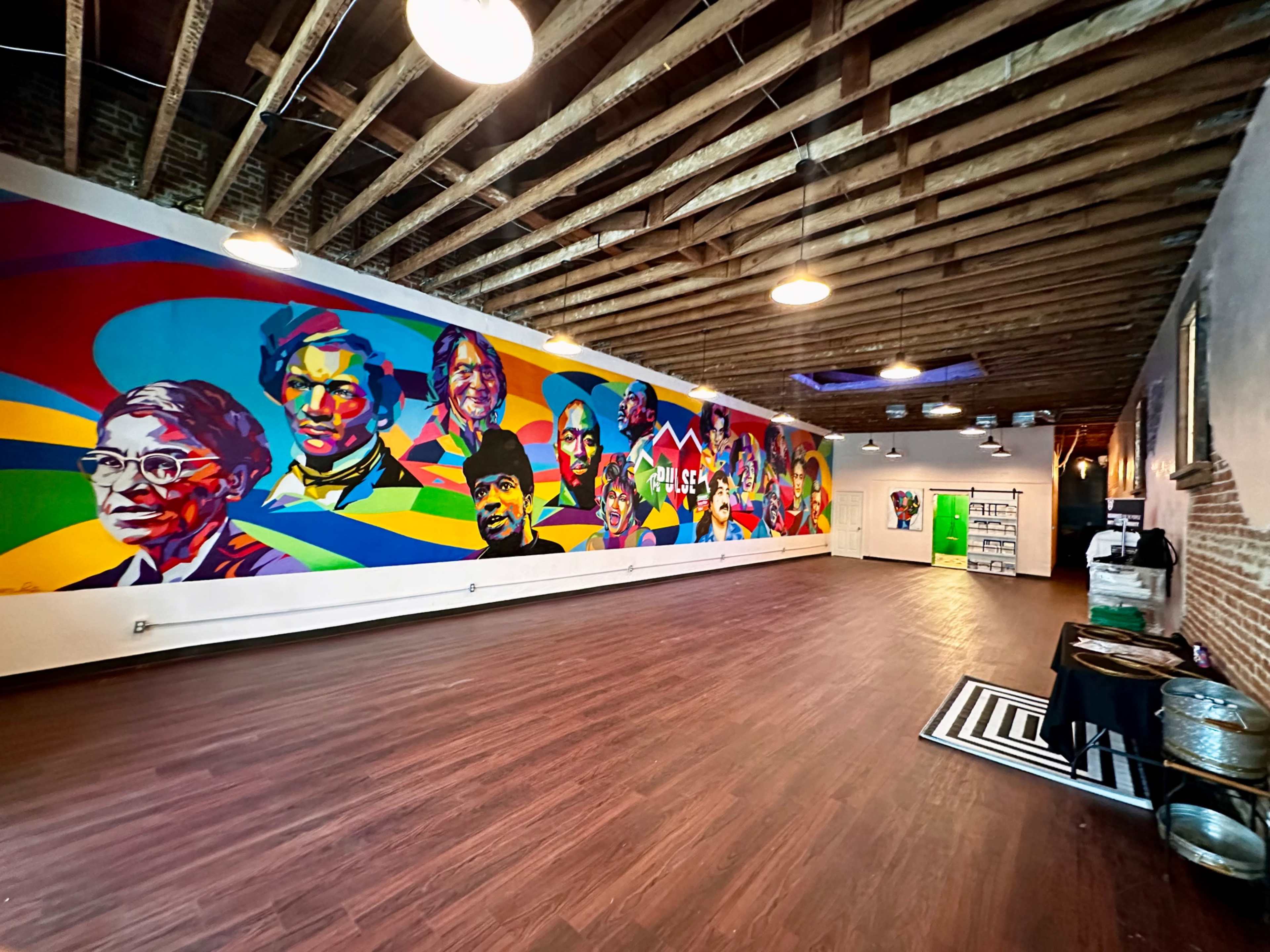 Downtown Gallery with Mural & Artistic Alleyway Image in Carousel, San Bernardino, CA