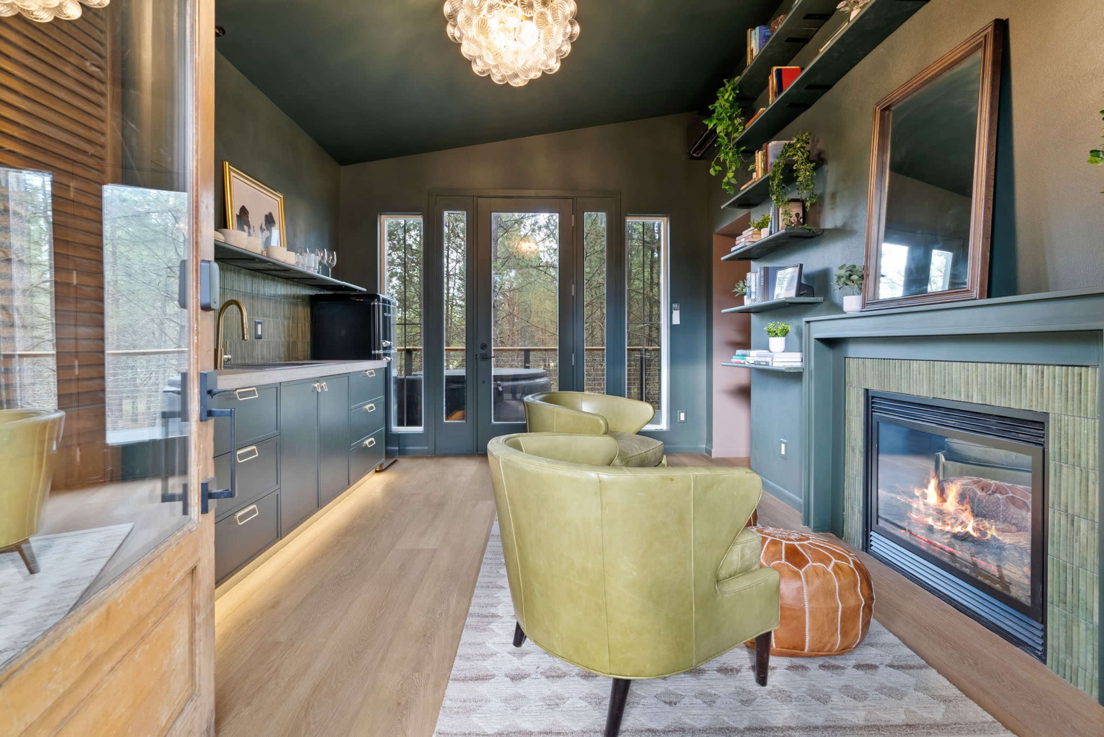 Rural treehouse with modern interior Image in , Spokane, WA