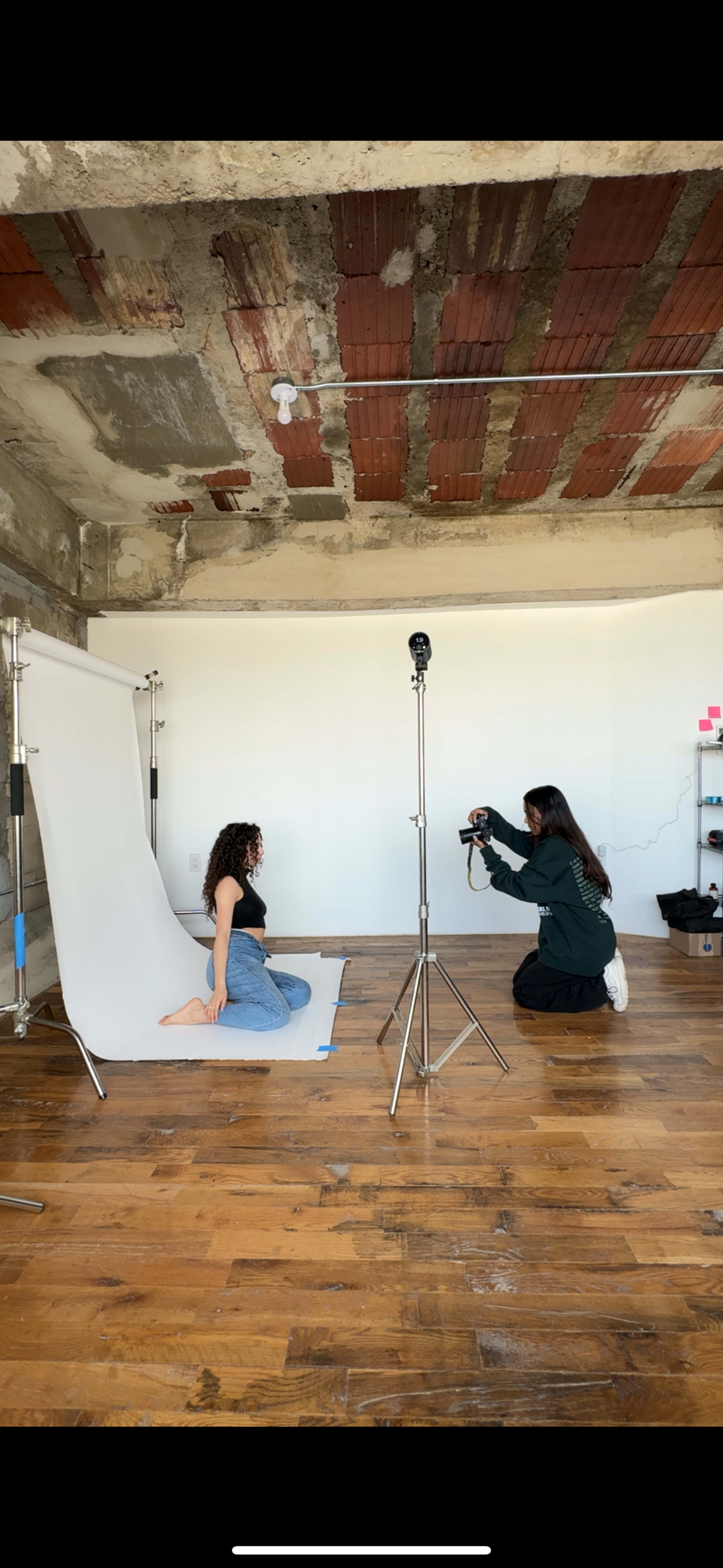 daylight studio with exposed concrete and ample natural light Image in East Williamsburg, Brooklyn, NY