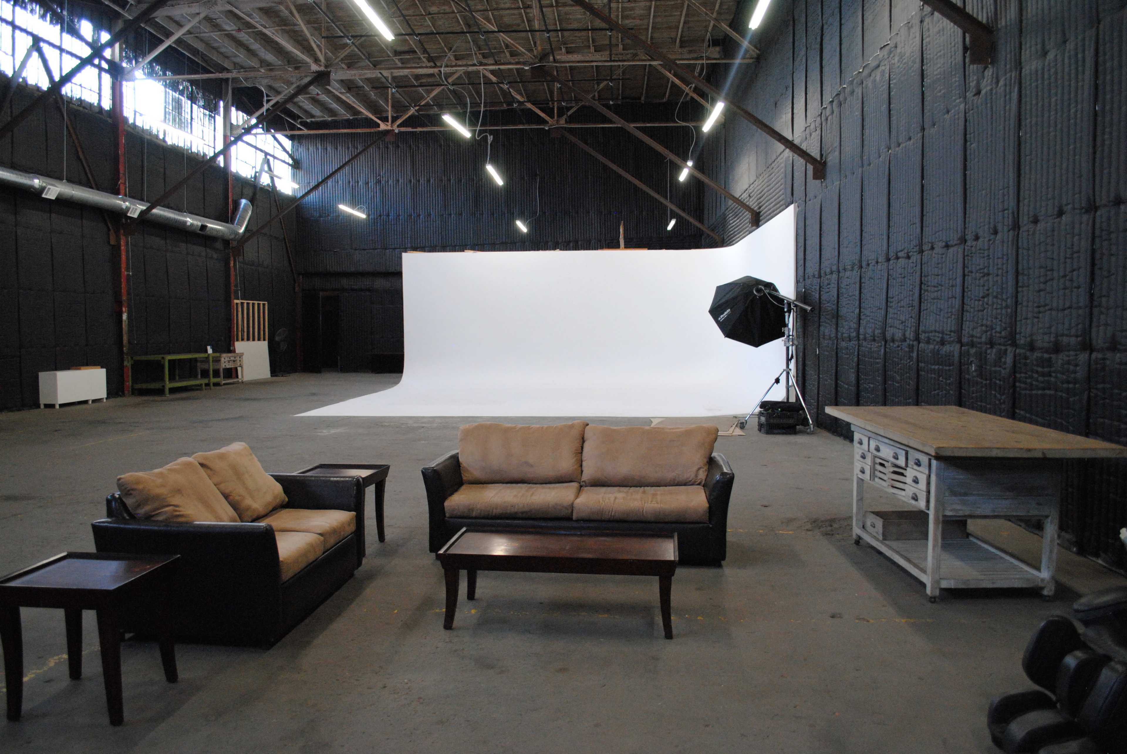 Grand Warehouse Studio + CYC Wall fitted with Soundproofing Image in South Los Angeles, Los Angeles, CA