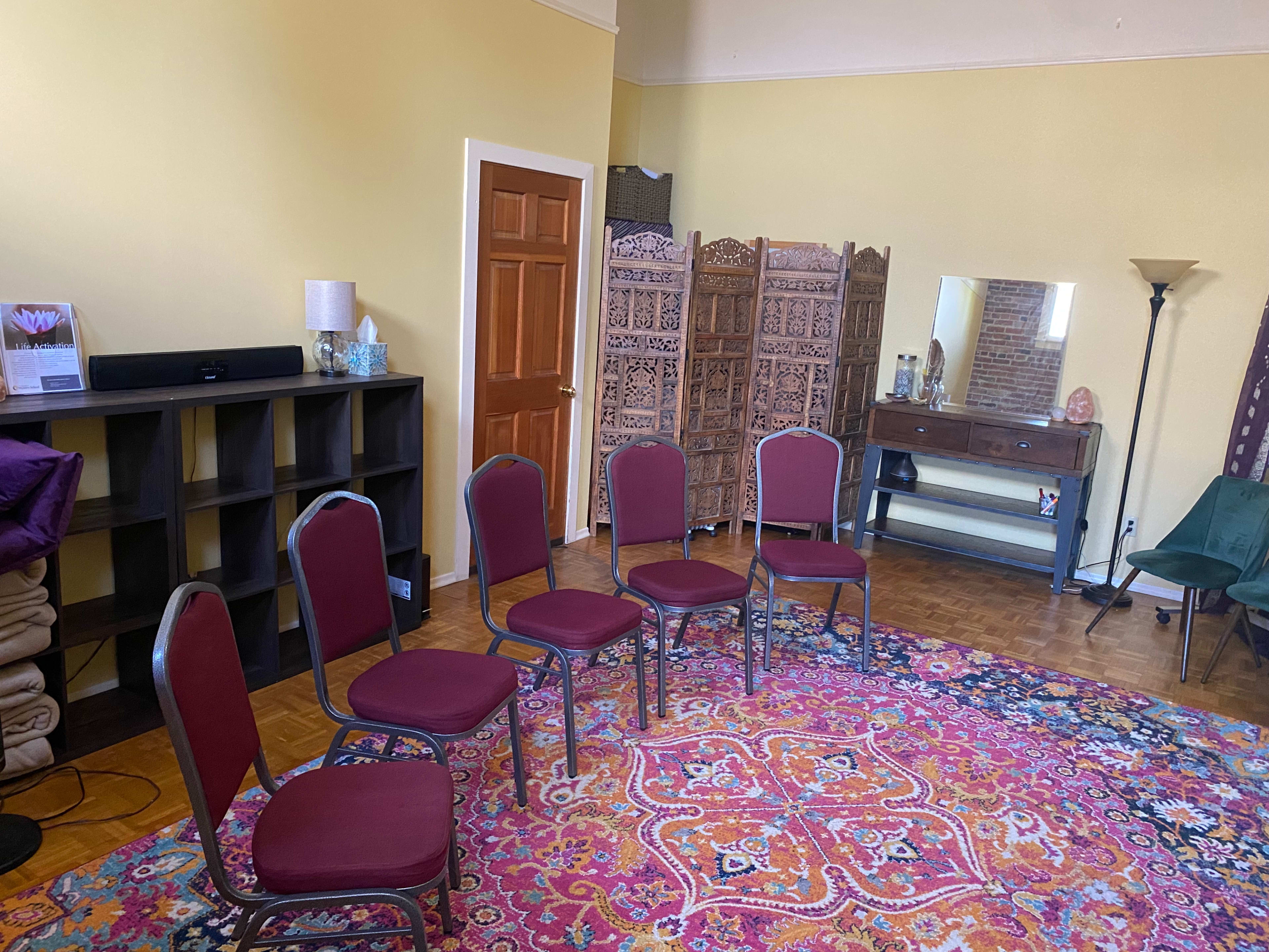 Workshop space, spiritual boho chic vibes, classy and fun. Image in Stevens, Seattle, WA