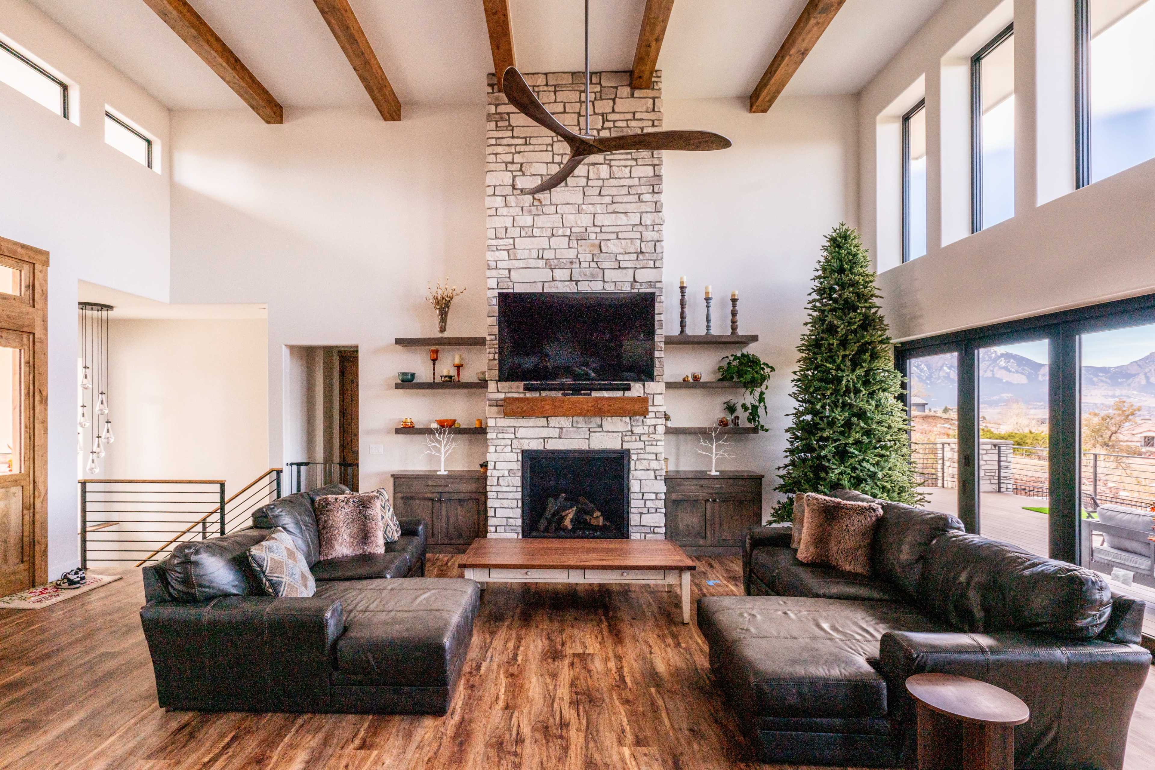 Modern mountain home with panoramic views. Image in Paragon Estates, Boulder, CO