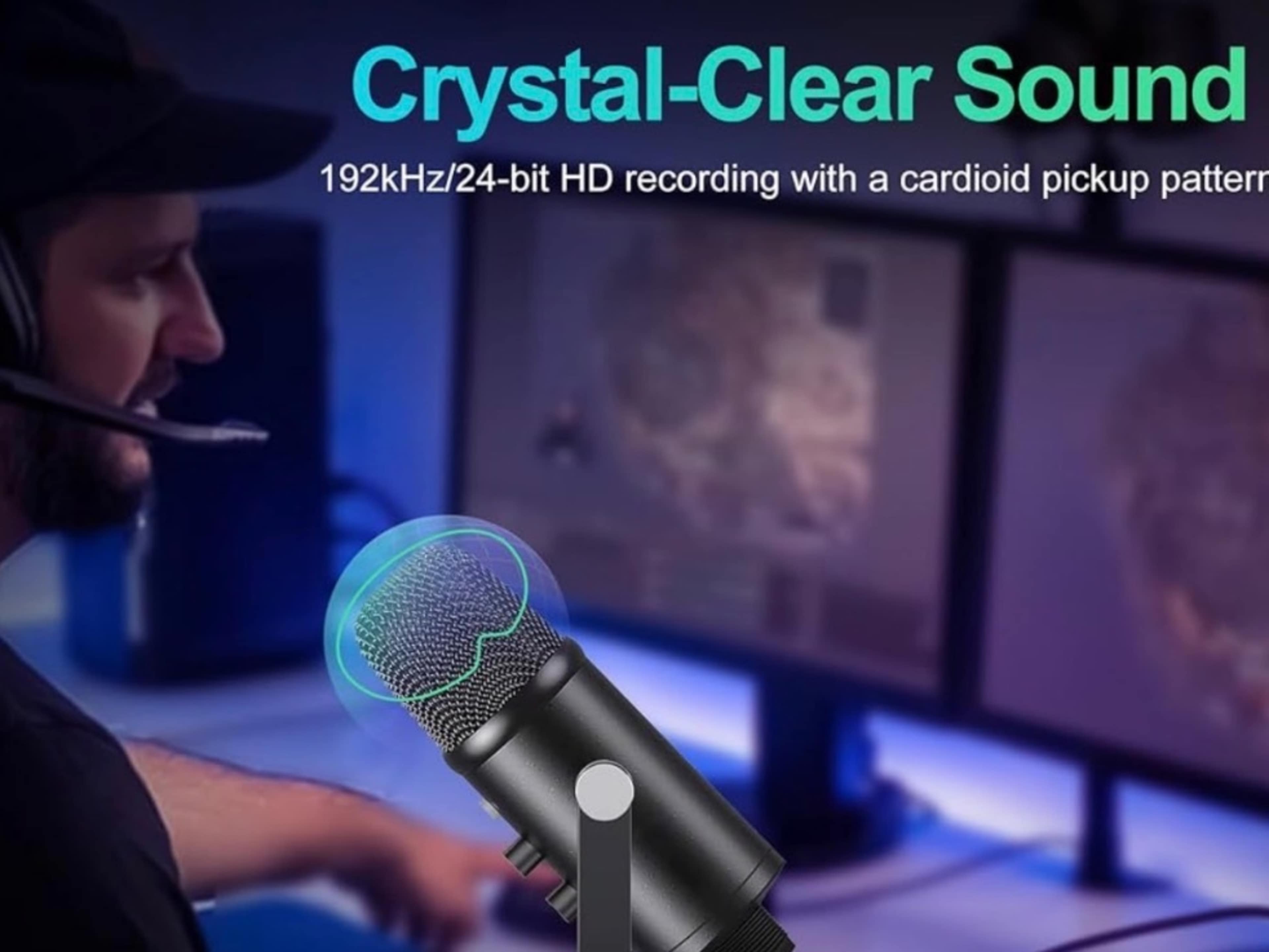 Mercase USB Condenser Microphone for PC, Mac, Phon