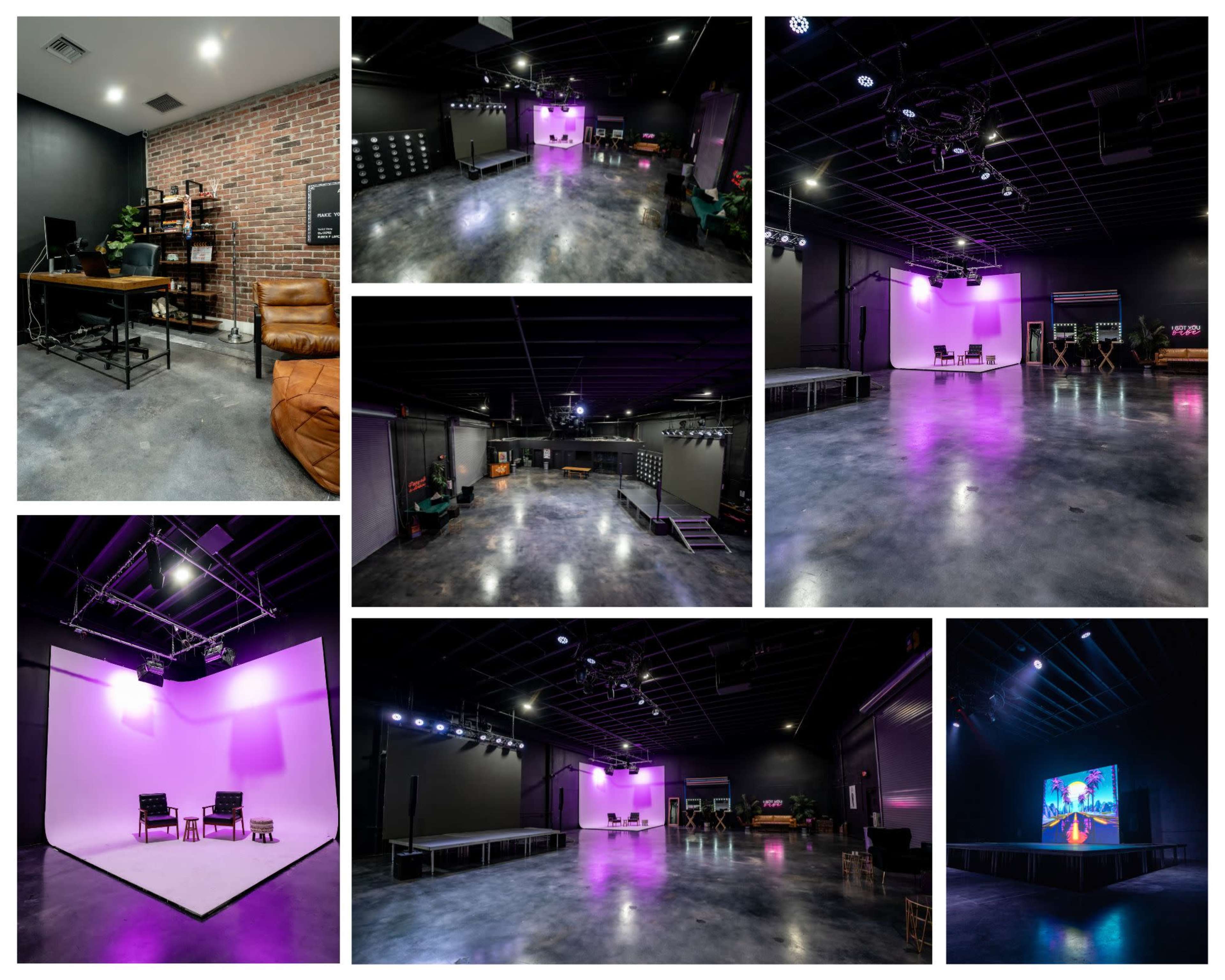 Multipurpose all black modern warehouse with high ceilings Image in North Miami, North Miami, FL