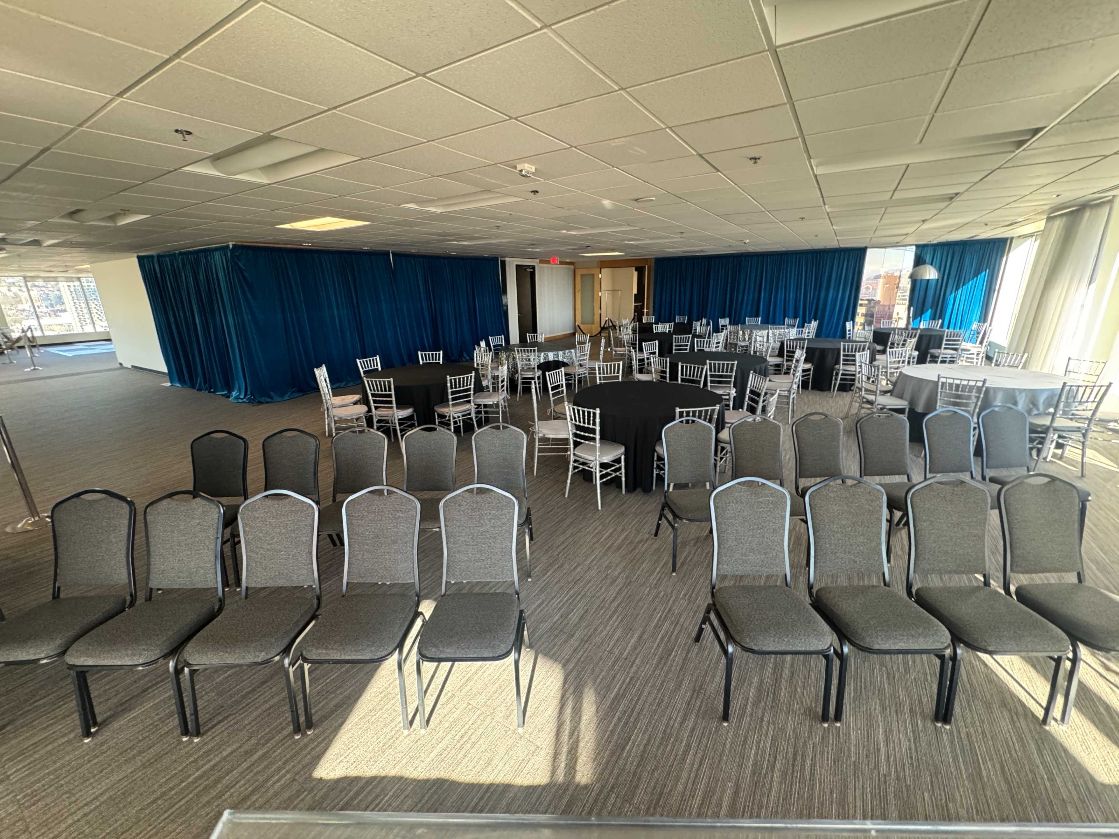 Event Space with floor to ceiling windows and panoramic views of Portland Image in Southwest Portland, Portland, OR