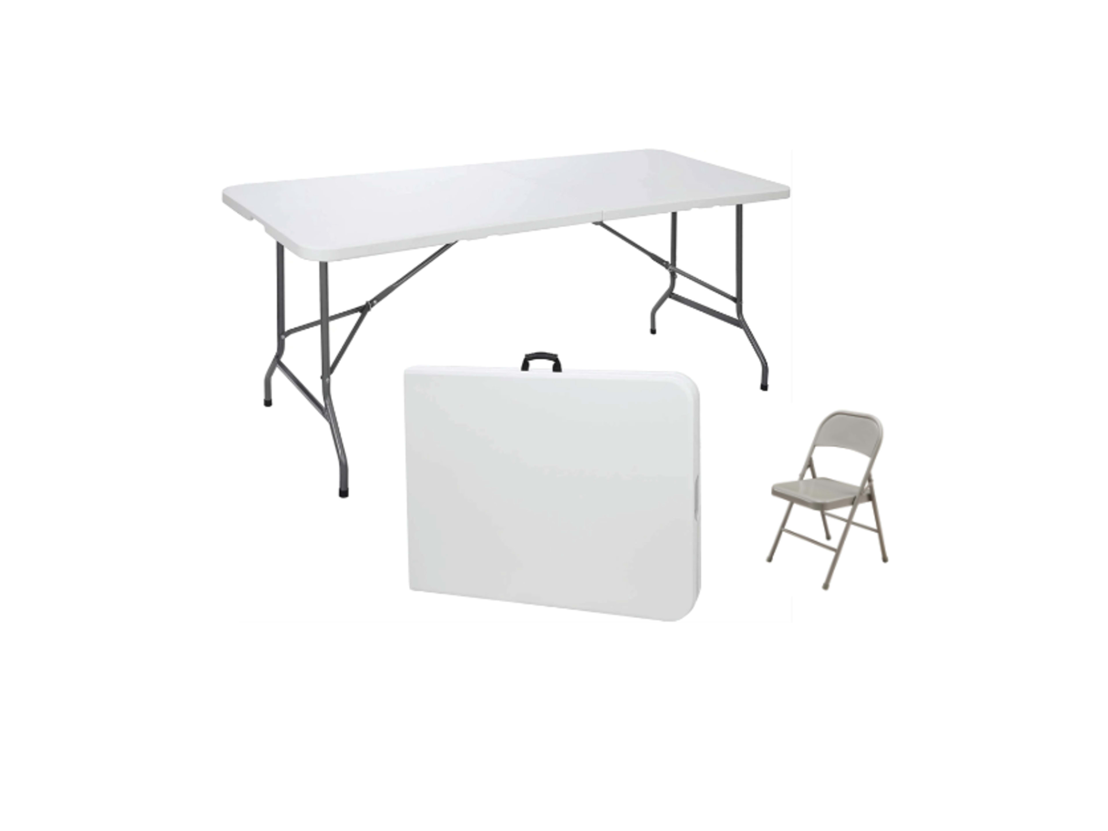 1 Table with 8 chairs (Six foot long)