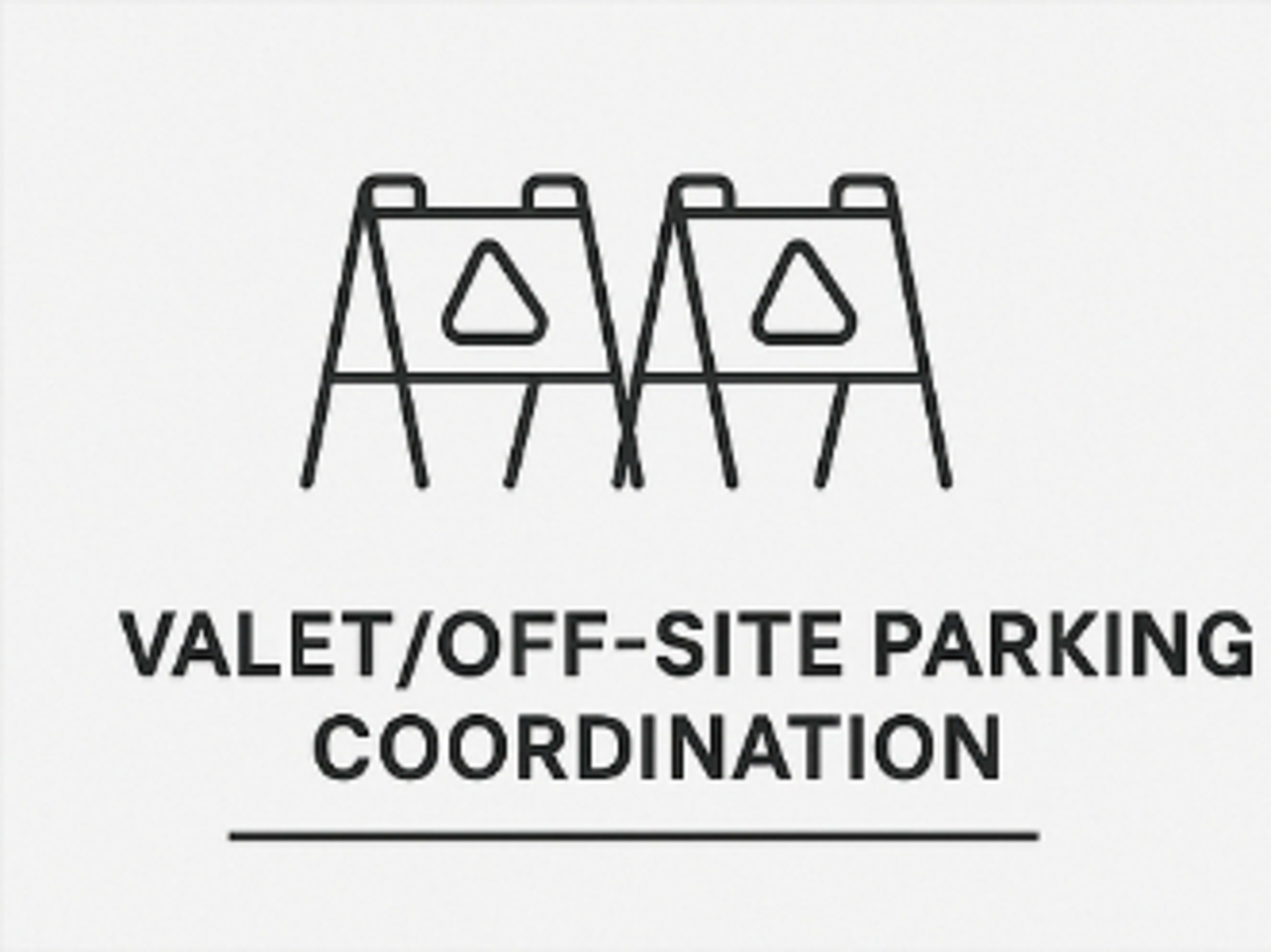 Valet / Off-Site Parking Coordination 