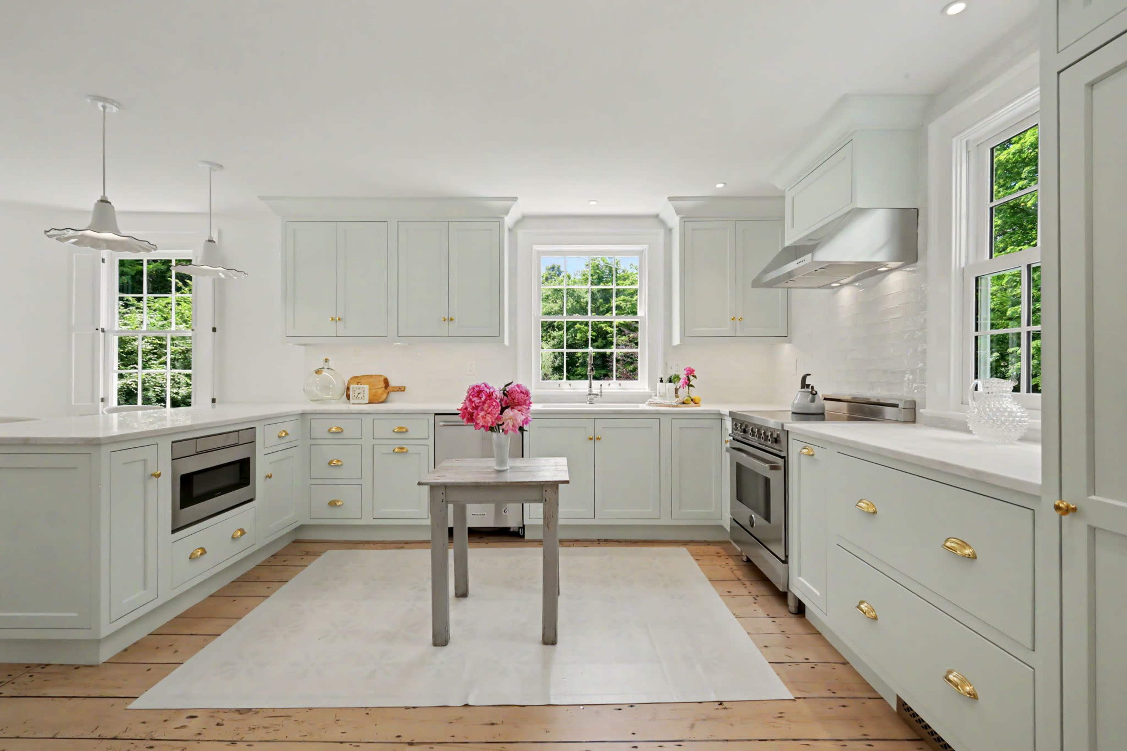Sun-Drenched Farmhouse and Outbuildings in Northern Westchester: The Ultimate Flexible Canvas Image in Pound Ridge, Pound Ridge, NY
