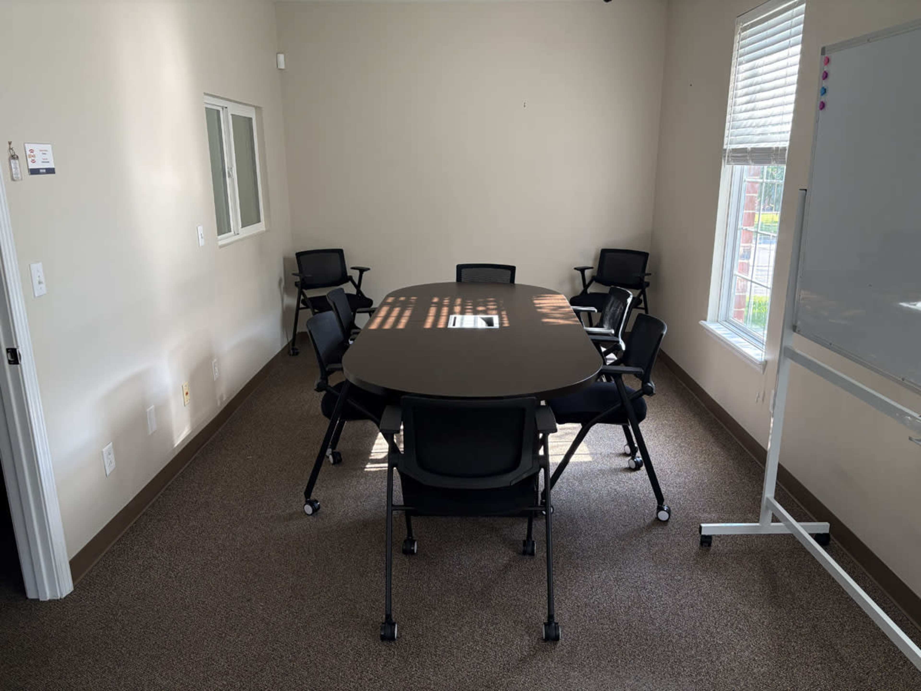 Medium-sized boardroom-style conference room in St. Peters, MO Image in O'Fallon Township, St. Peters, MO