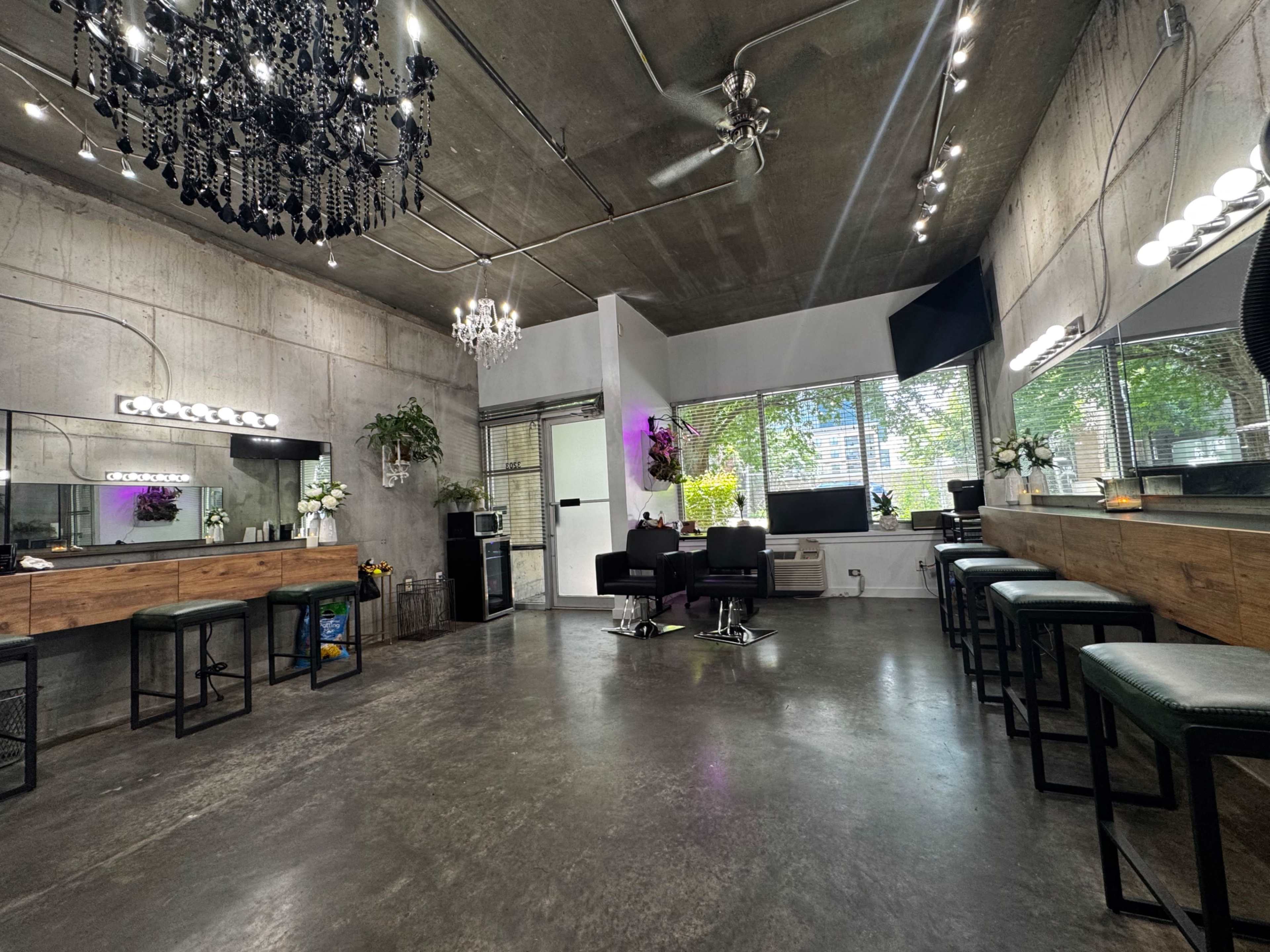 Upscale & Sexy Industrial Style Makeup and Hair Academy + Salon Image in Midtown, Atlanta, GA