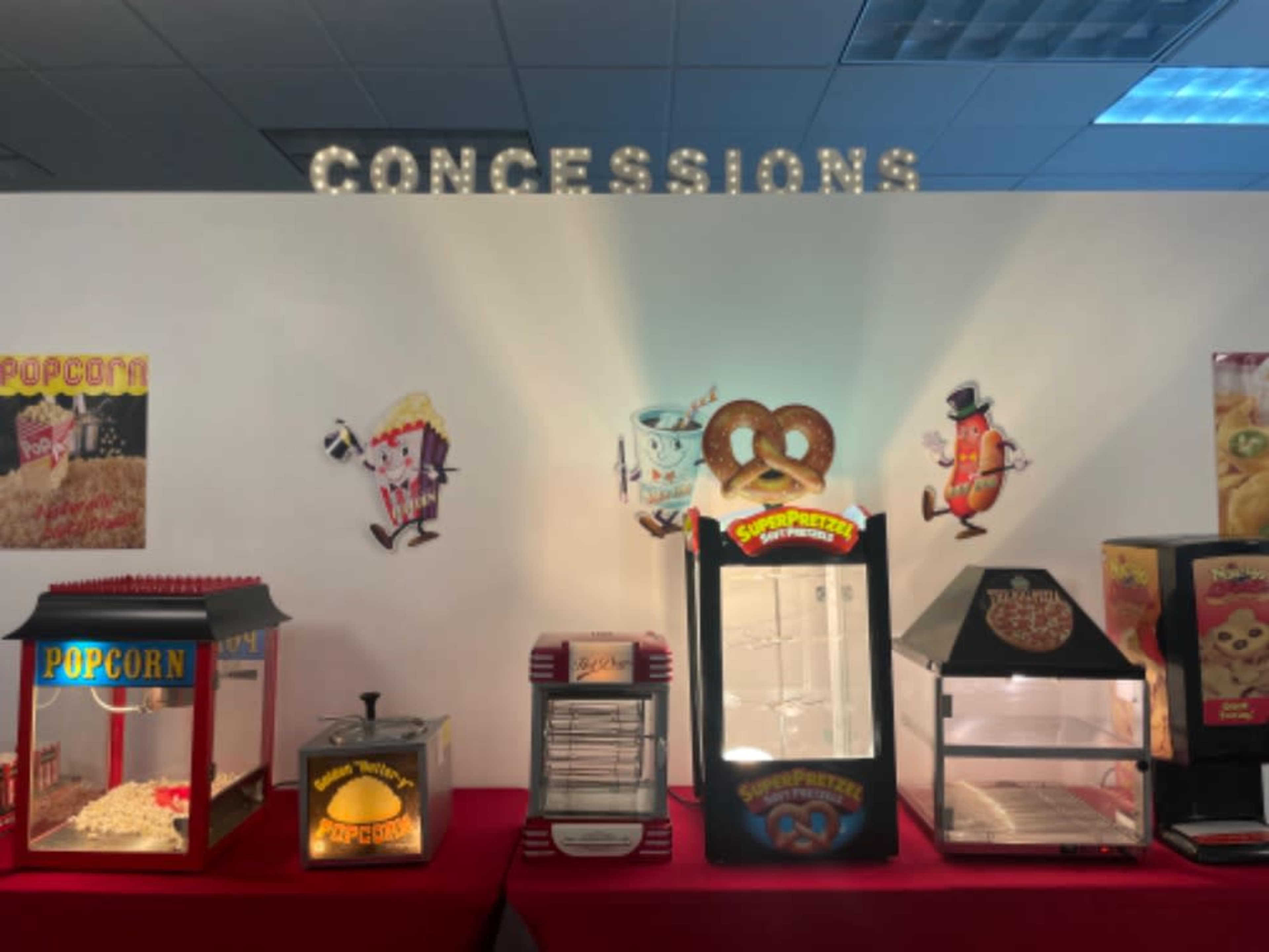 Concessions for movie parties