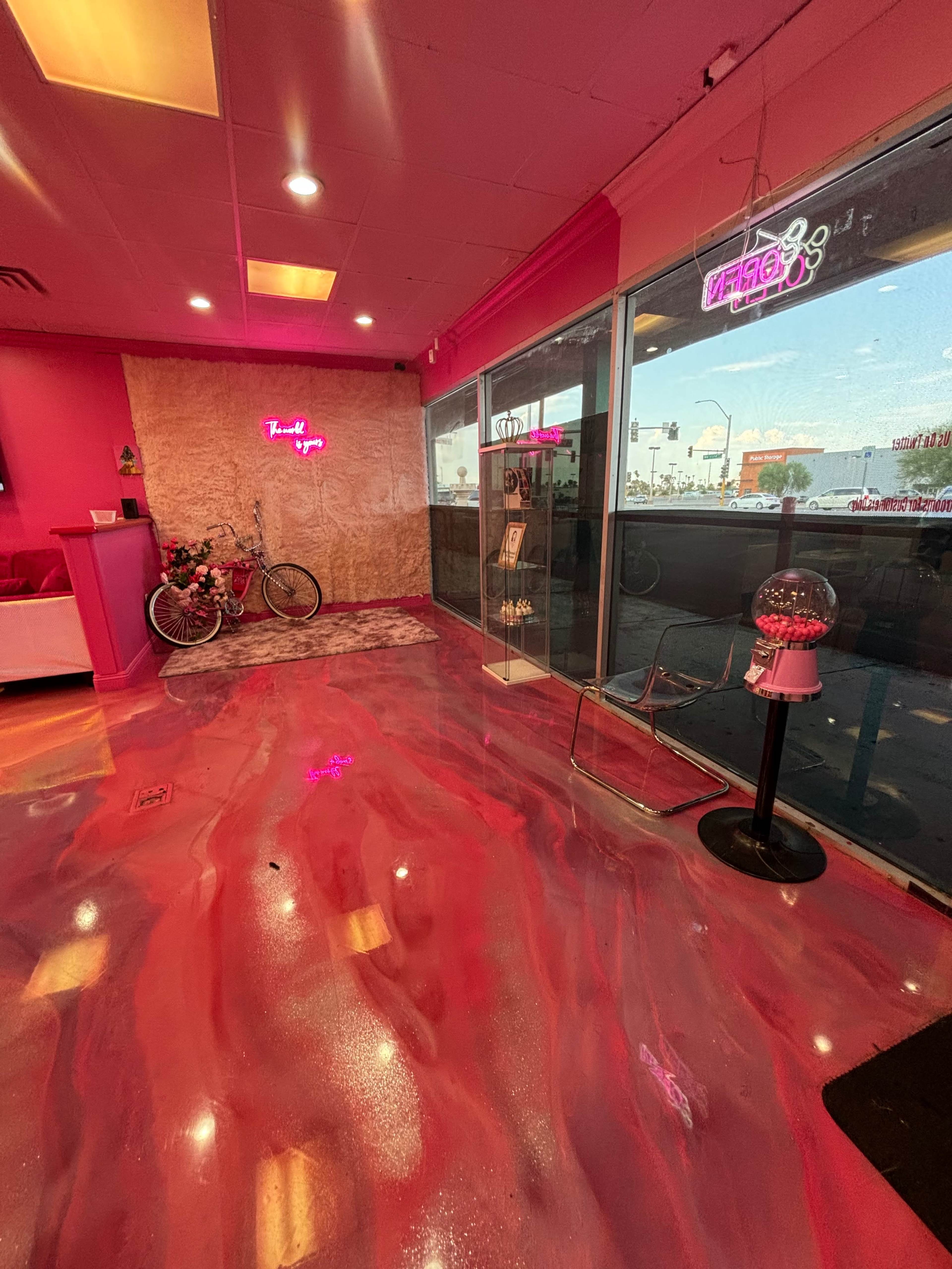 Modern all pink salon great for filming, hosting classes and etc! Image in Paradise, LAS VEGAS, NV