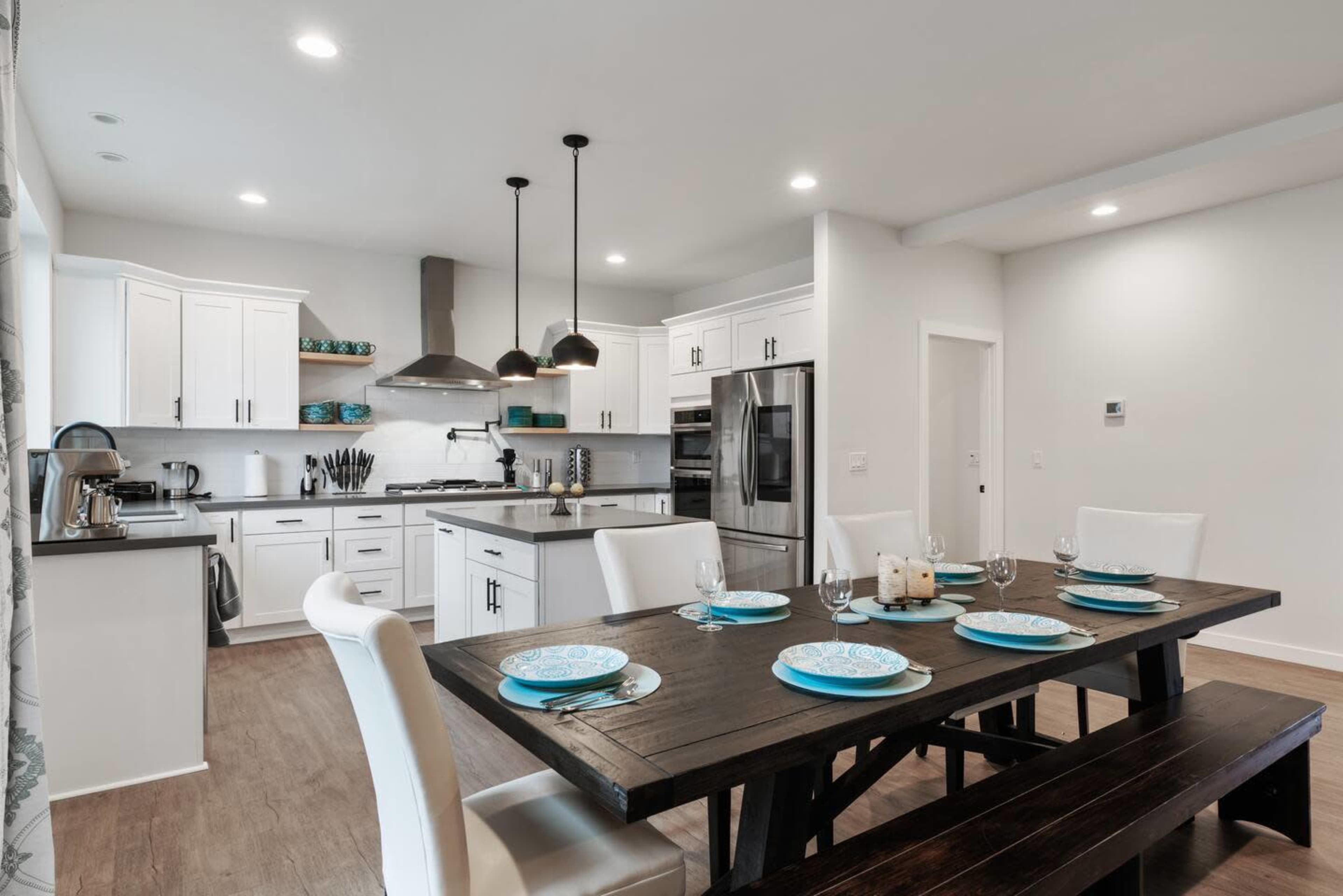 Modern Luxurious Large home with water views, large deck, bbq grill, firepit, gameroom, lots of yard space Image in Camano, Camano Island, WA