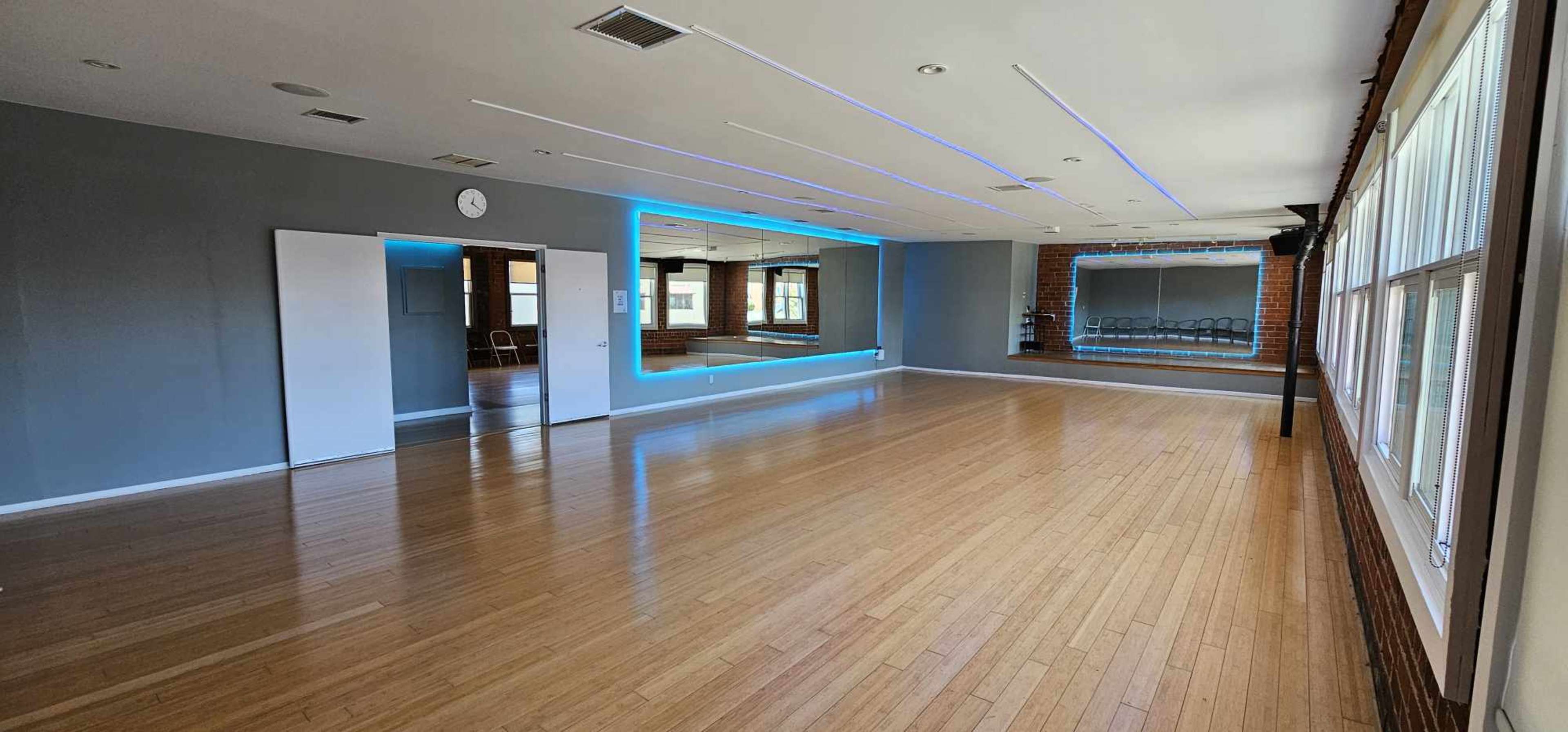 New Dance Studio with red brick walls giving a New York vibe Image in Westwood, Los Angeles, CA