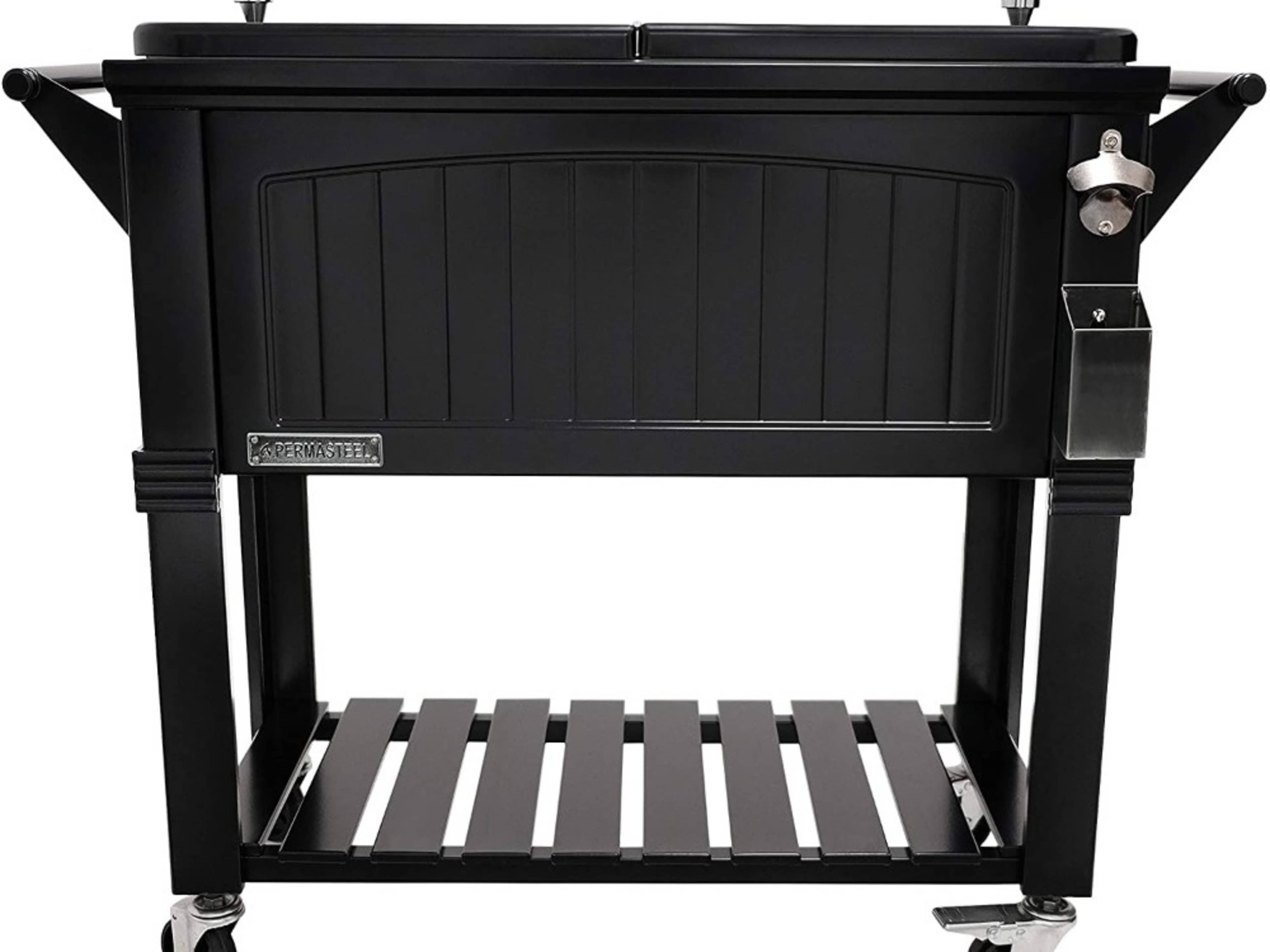 80 Quart Portable Rolling Patio Cooler