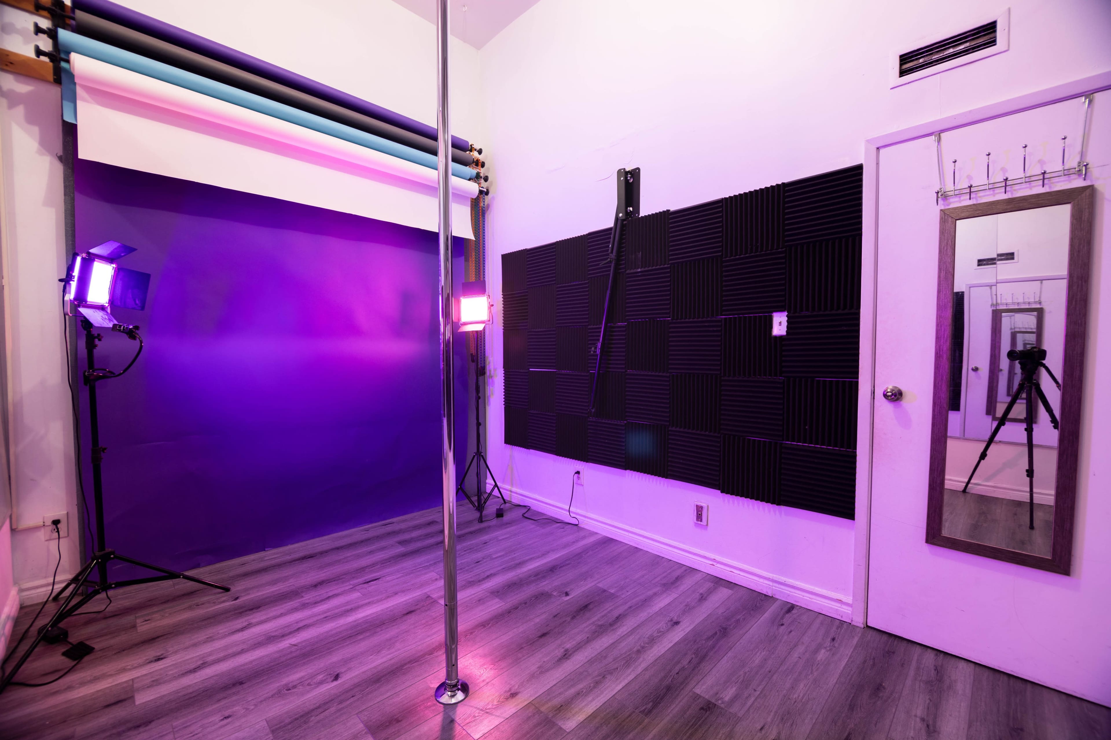 12 Ft Pole Studio With Mirrors, Paper Backdrops & Studio Lighting Image in Niagara, Toronto, ON