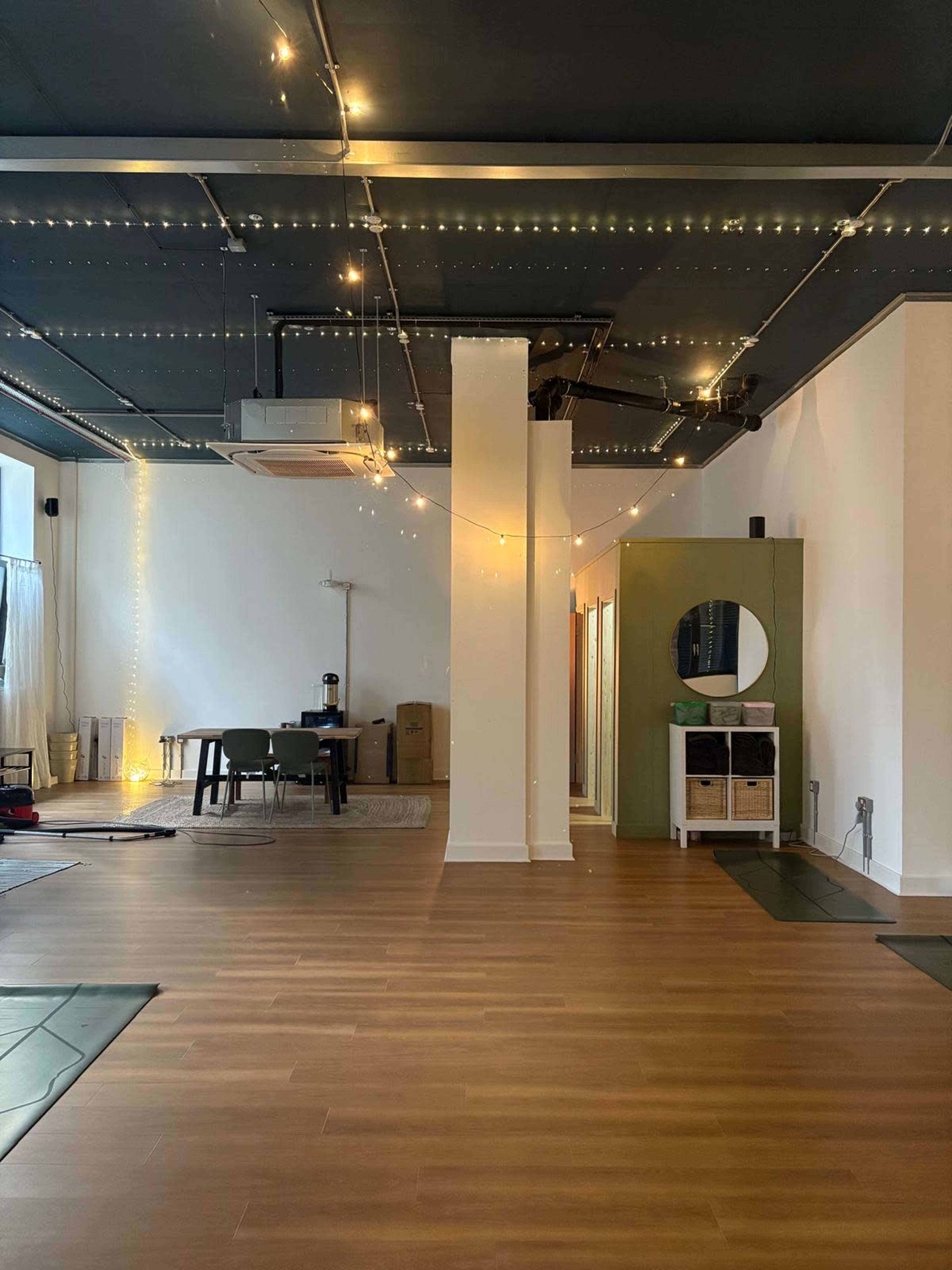 Beautiful New Yoga and Wellness space with a social area, changing rooms and restrooms Image in Fish Island, London, ENG