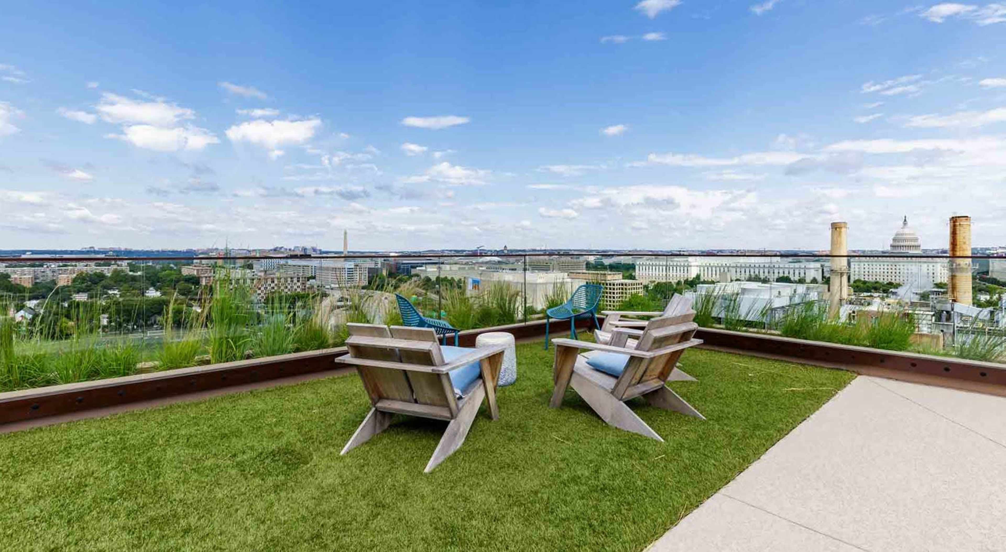 Beer garden in the Navy Yard with stunning views overlooking the monuments Image in Navy Yard, Washington, DC