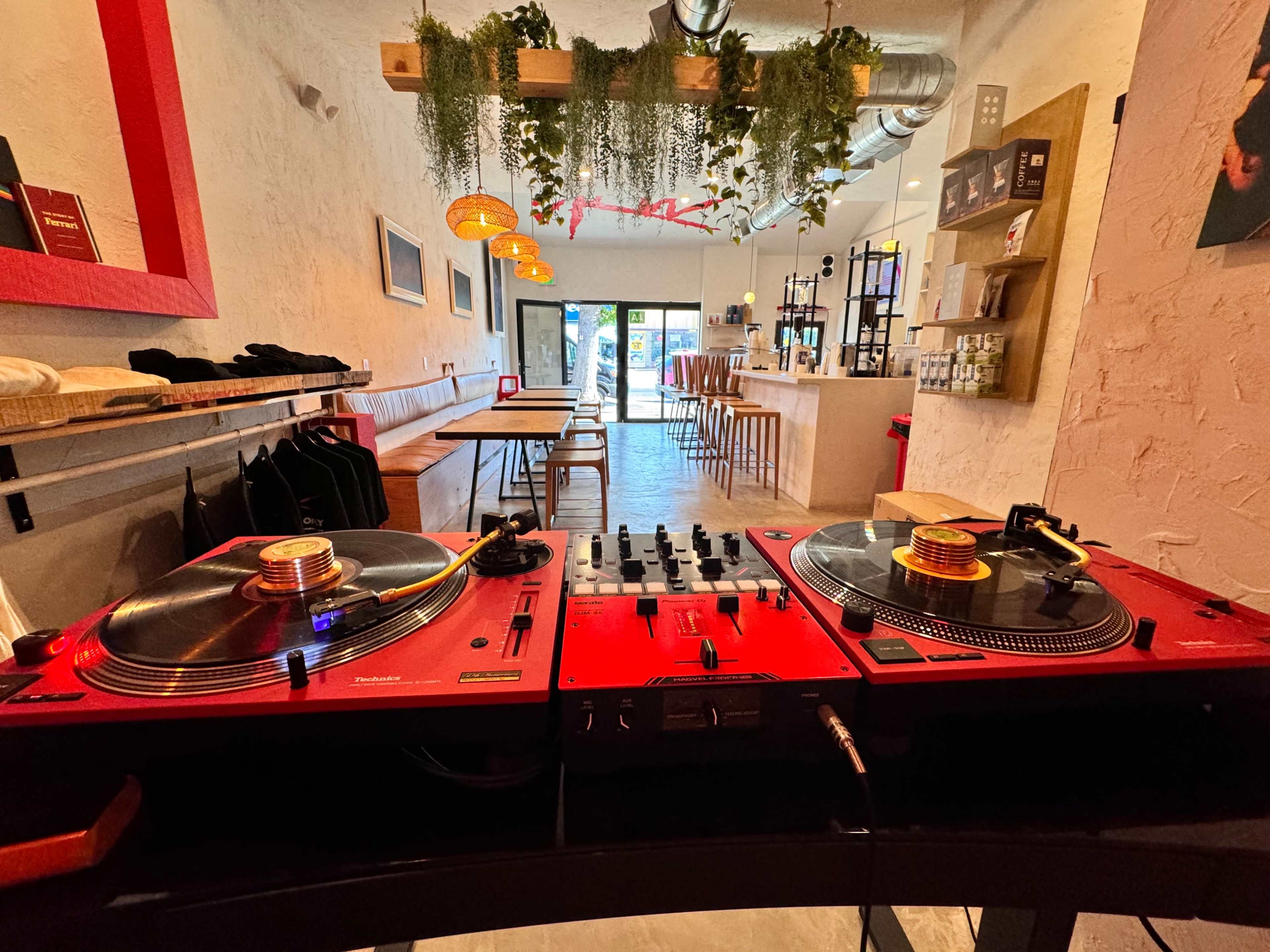Vibey event space good for Music Showcase, Birthday, or Photo Shoot space with DJ decks and ambient lighting. Image in Sherman Oaks, Sherman Oaks, CA